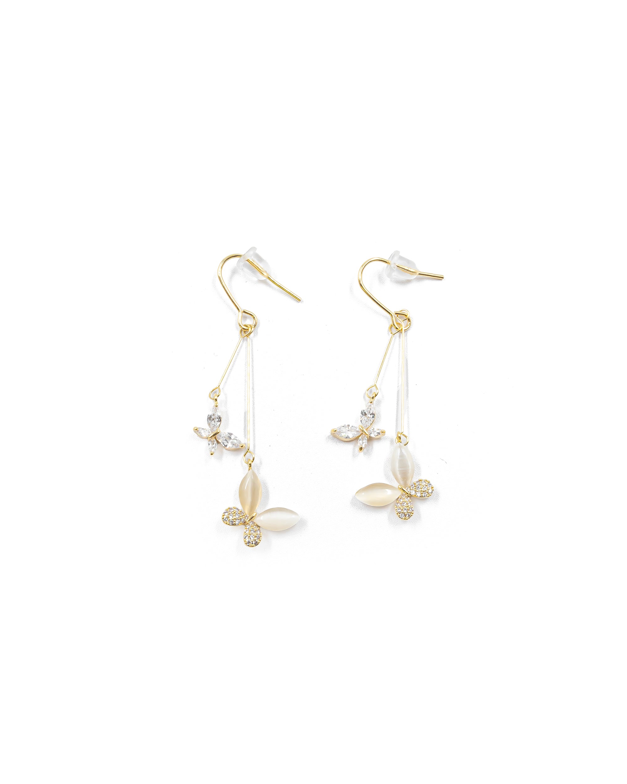 Aretes Largos Ansheli Dorados M7 Oro Laminado