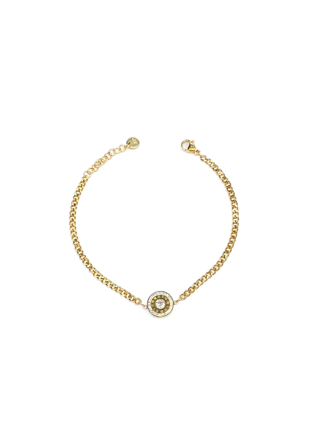 Pulsera Dorada con Dije - M1 Oro Laminado