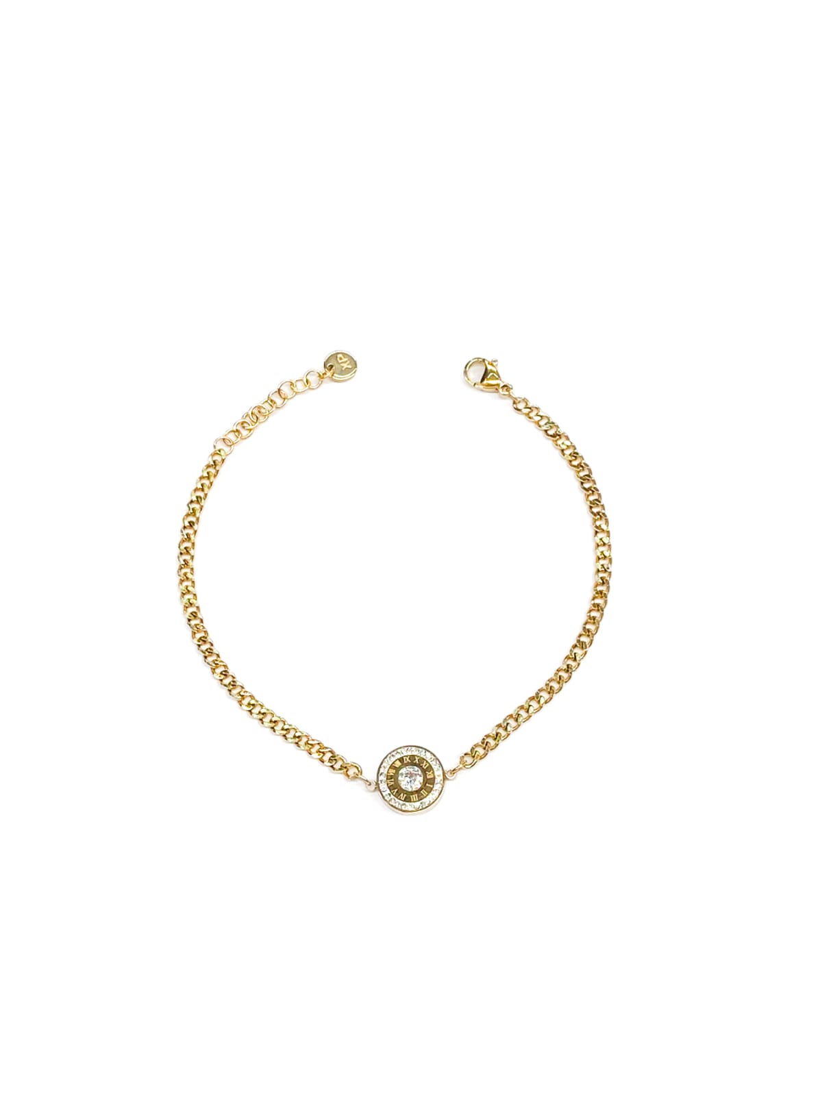 Pulsera Dorada con Dije - M1 Oro Laminado