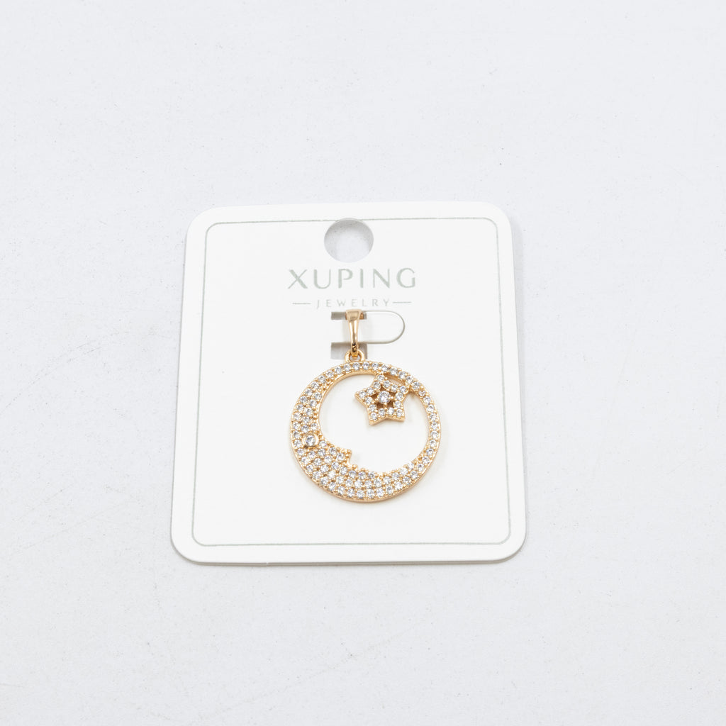 Dijes Xuping con Piedras M6 Oro Laminado
