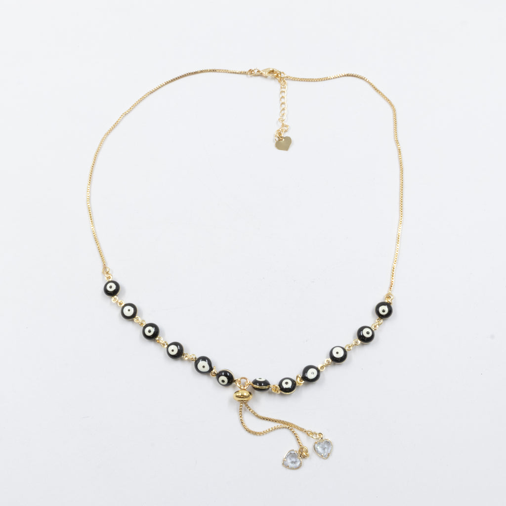 Collar Dorado de Ojo Turco M4 Oro Laminado