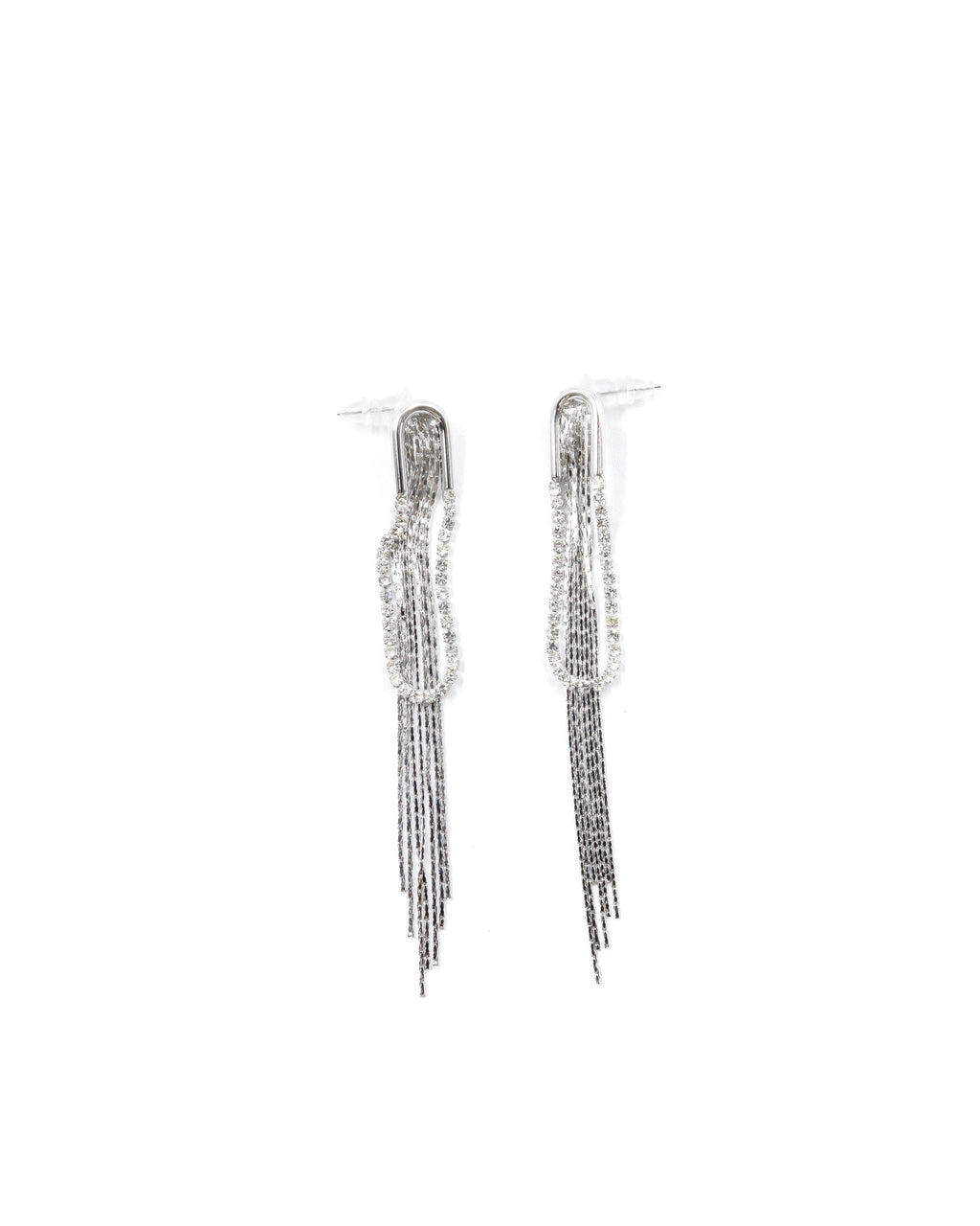 Aretes Largos Ansheli Plateados M16 Oro Laminado
