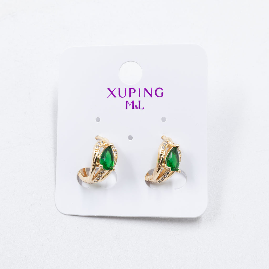 Aretes Dorados Xuping de Aro M3 Oro Laminado