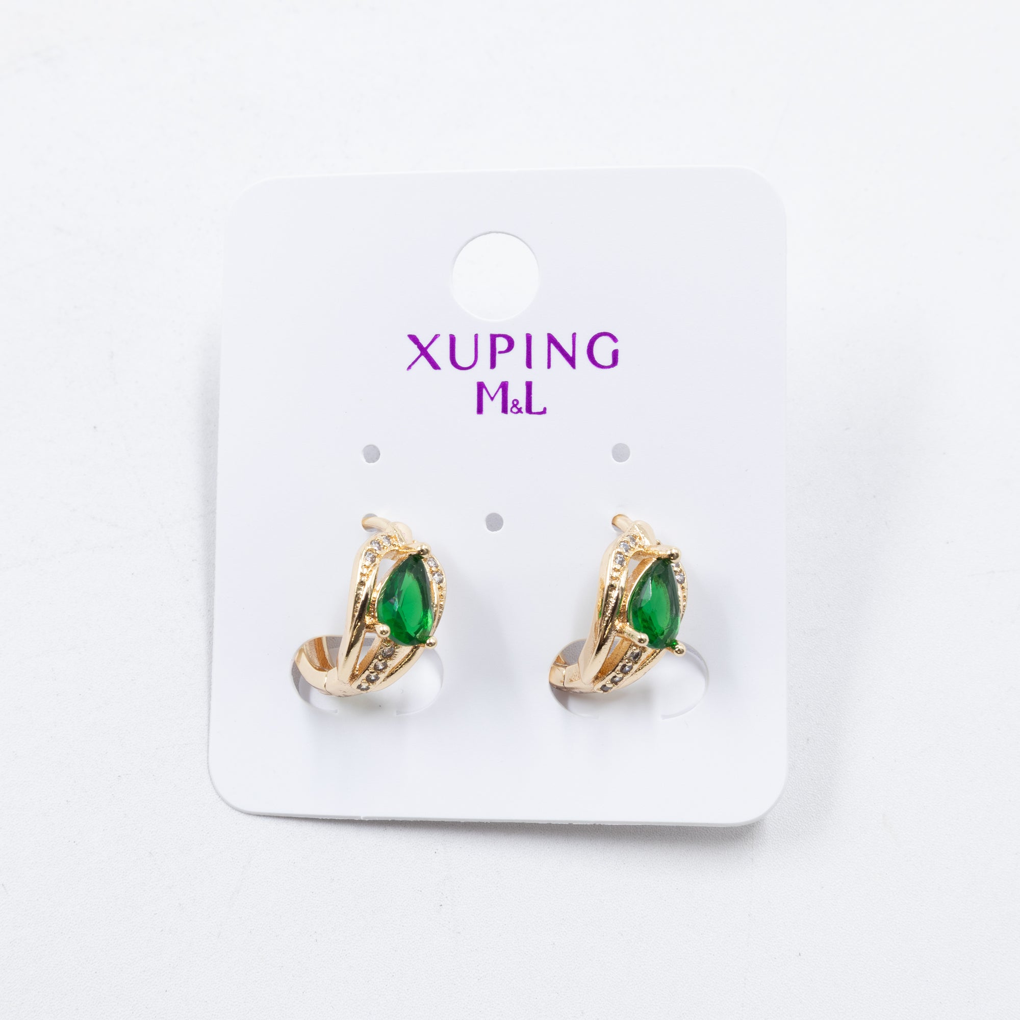 Aretes Dorados Xuping de Aro M3 Oro Laminado