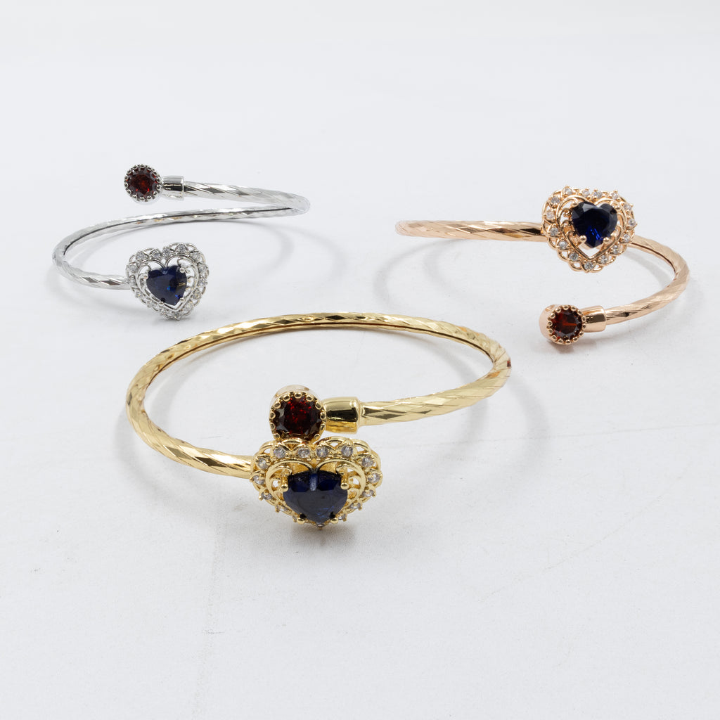 Pulseras Ajustables de tres colores M1 Oro Laminado
