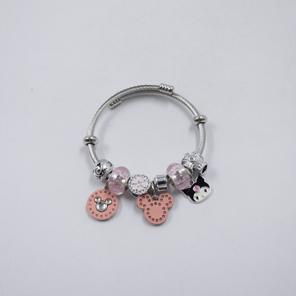 Pulsera tipo Pandora Plateados M12 Oro Laminado