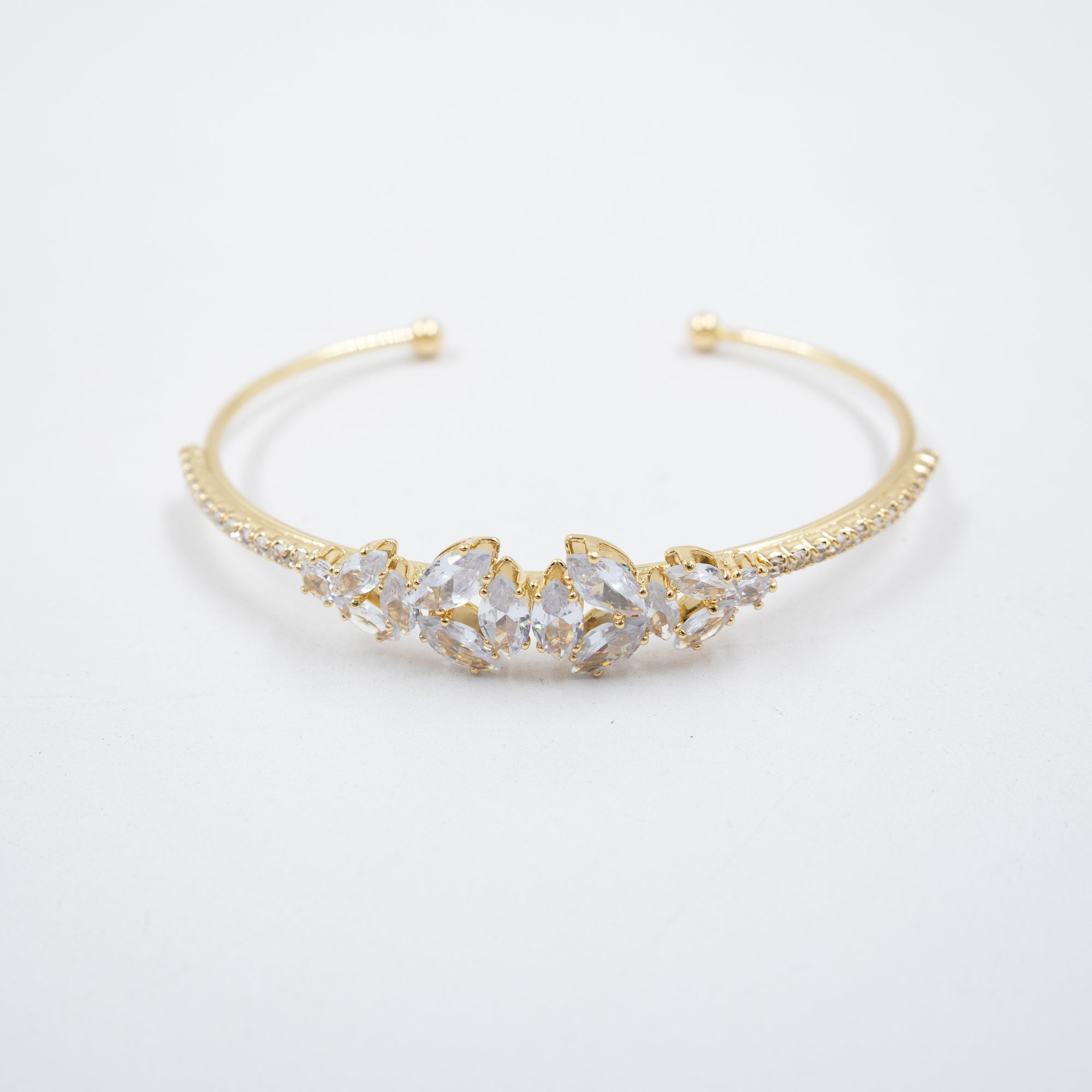 Pulsera Dorada con Piedras M2 Oro Laminado