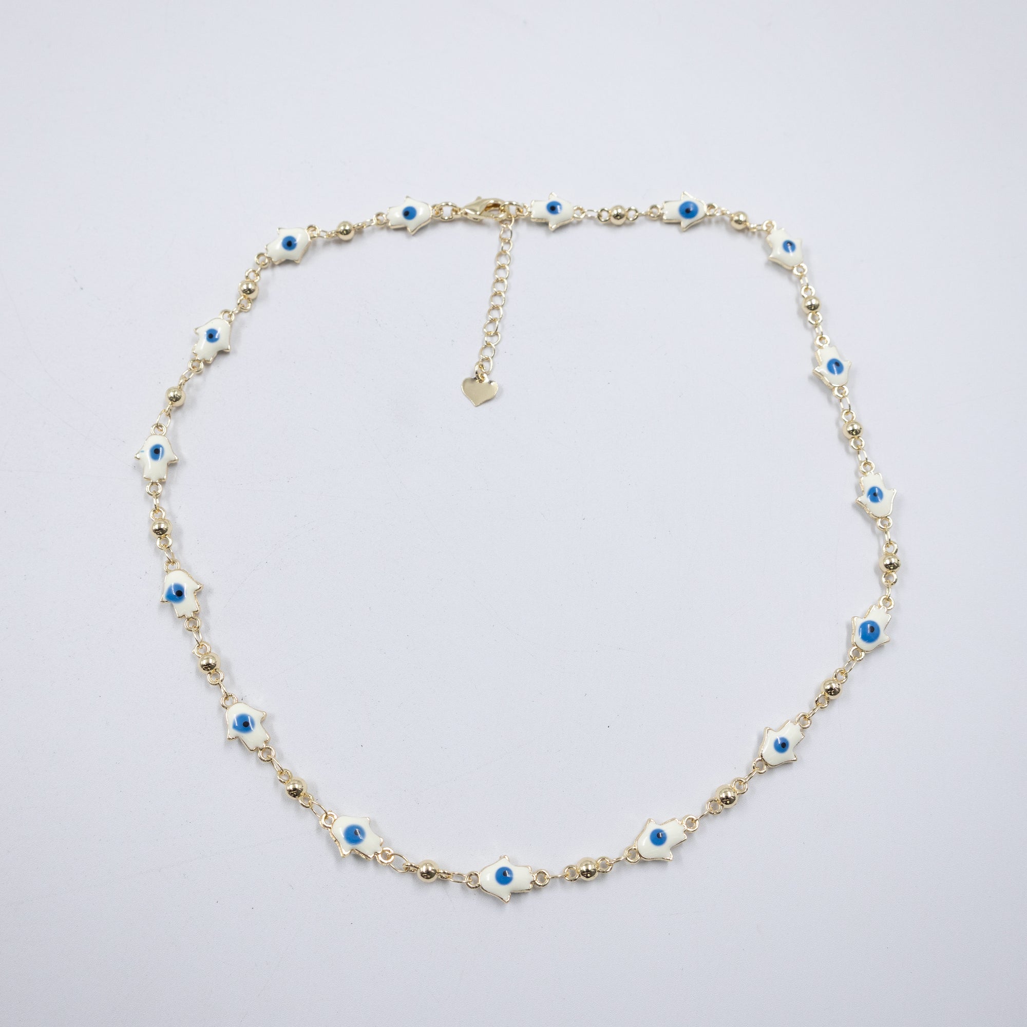 Collar Dorado de Ojo Turco M5 Oro Laminado