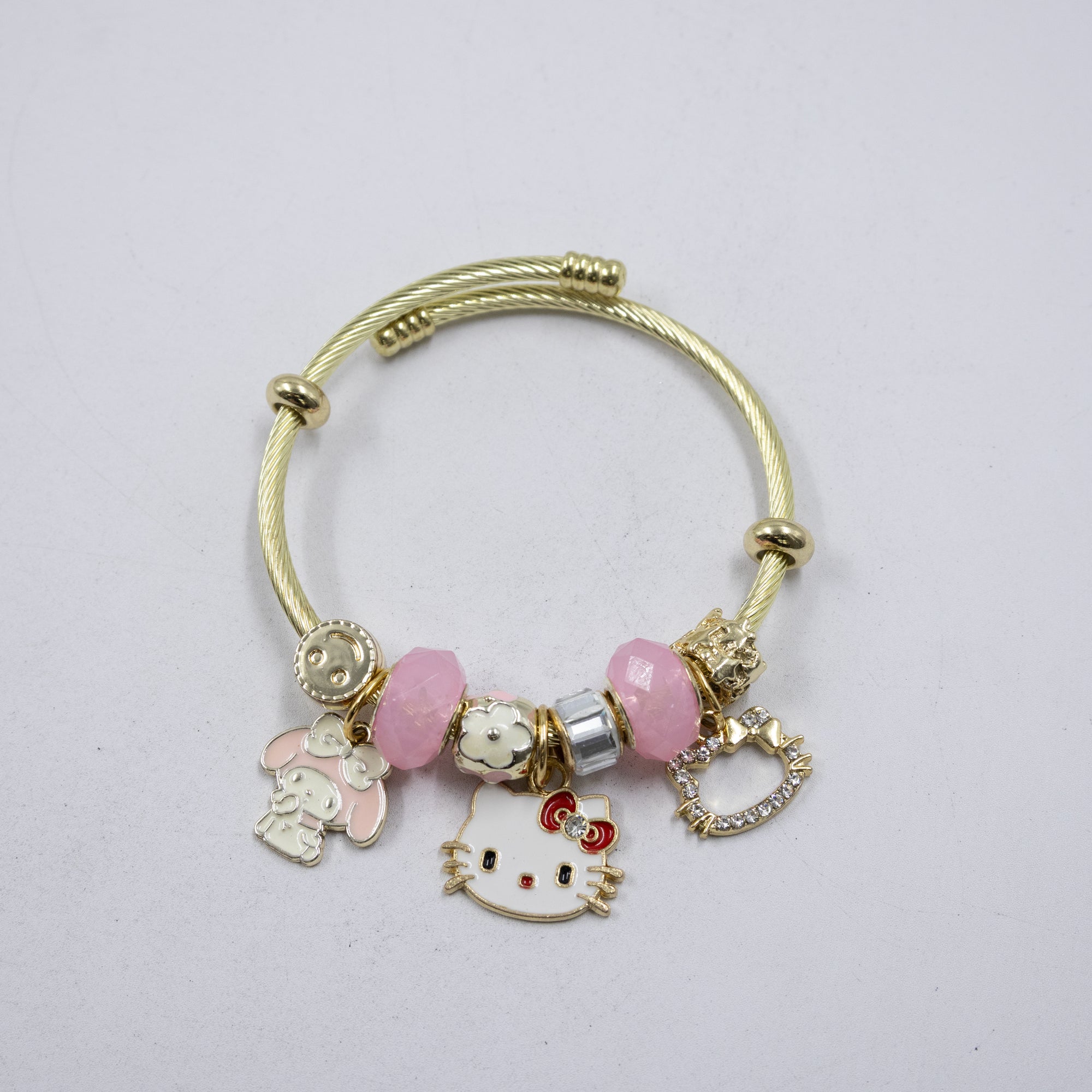 Pulsera tipo Pandora M6 Oro Laminado