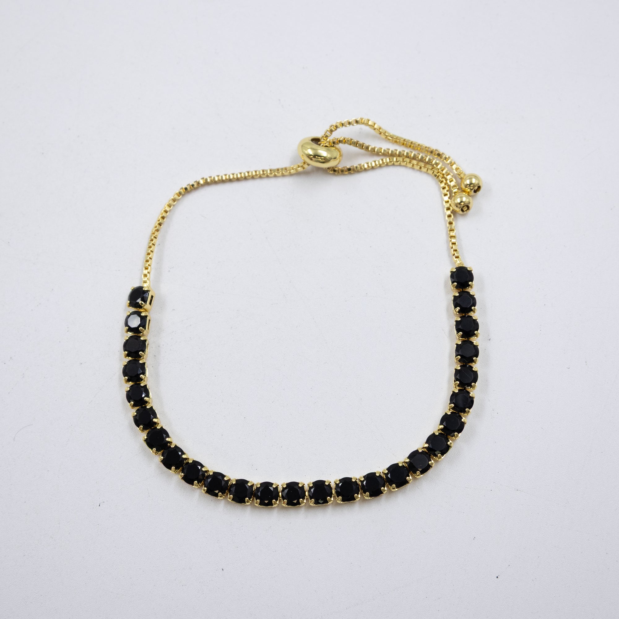Pulseras Doradas con Piedras M9 Oro Laminado