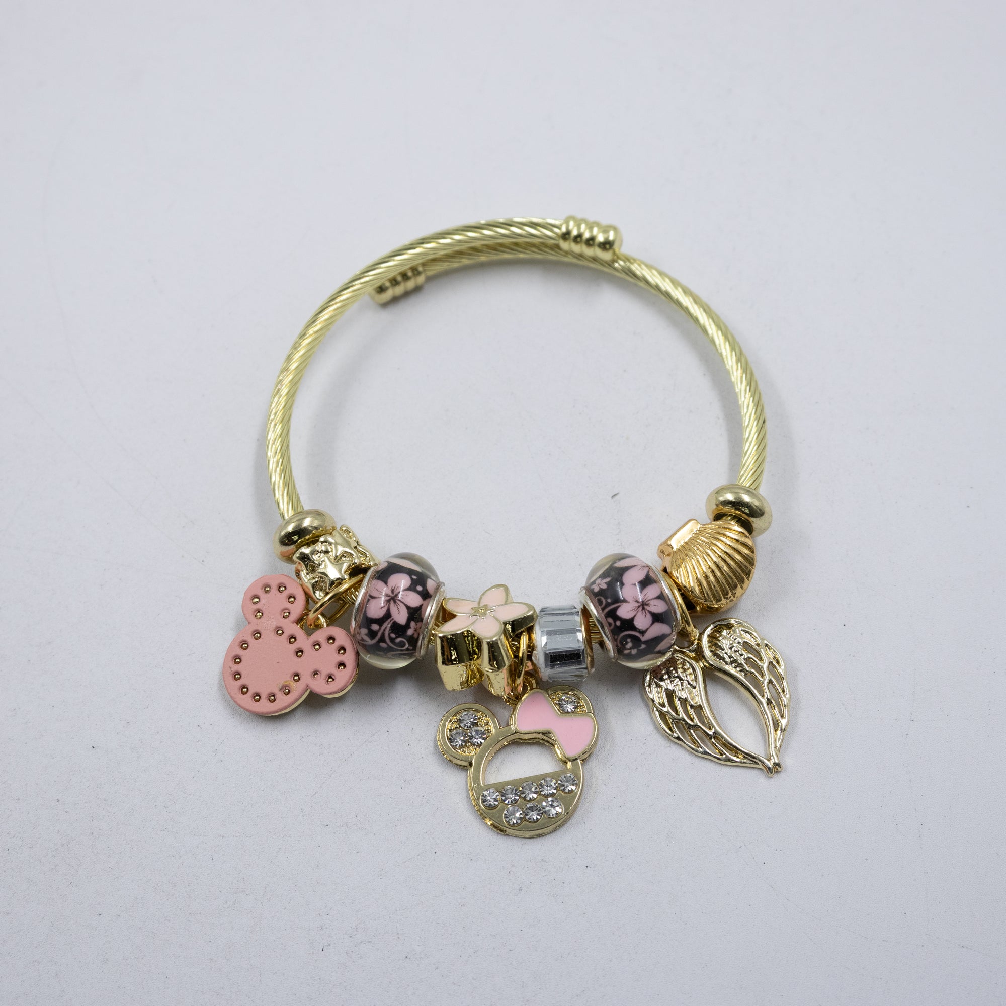 Pulsera tipo Pandora M12 Oro Laminado