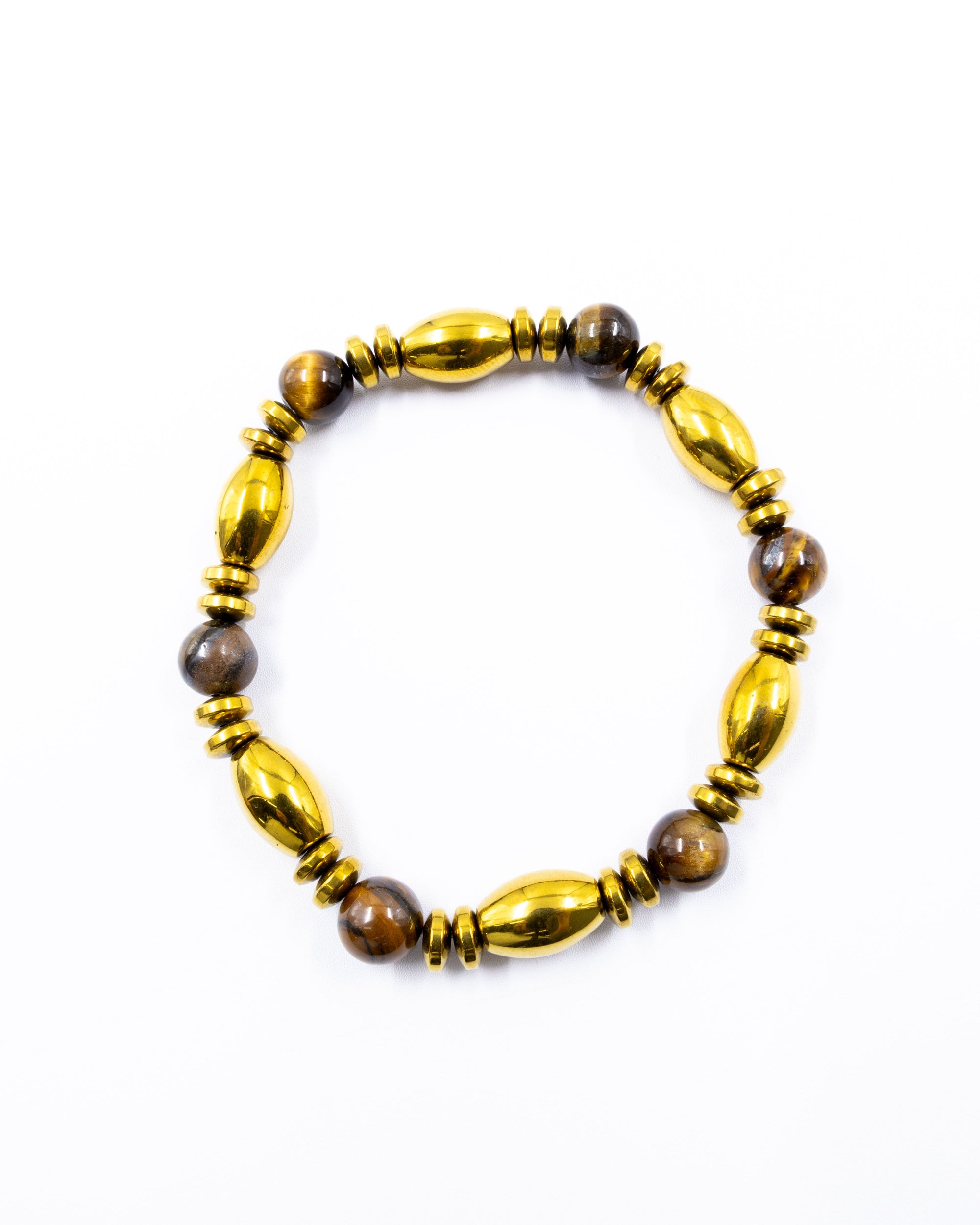 Pulseras brillantes con cuentas - M1 Oro Laminado
