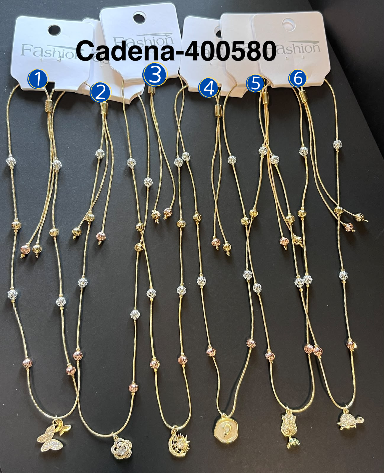 [13/AGOSTO/26] Collares Dorados con Dije M1 Oro Laminado