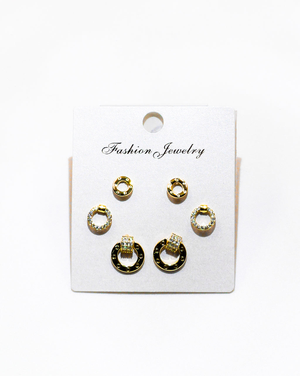 Set Aretes X3 - M14 Oro Laminado