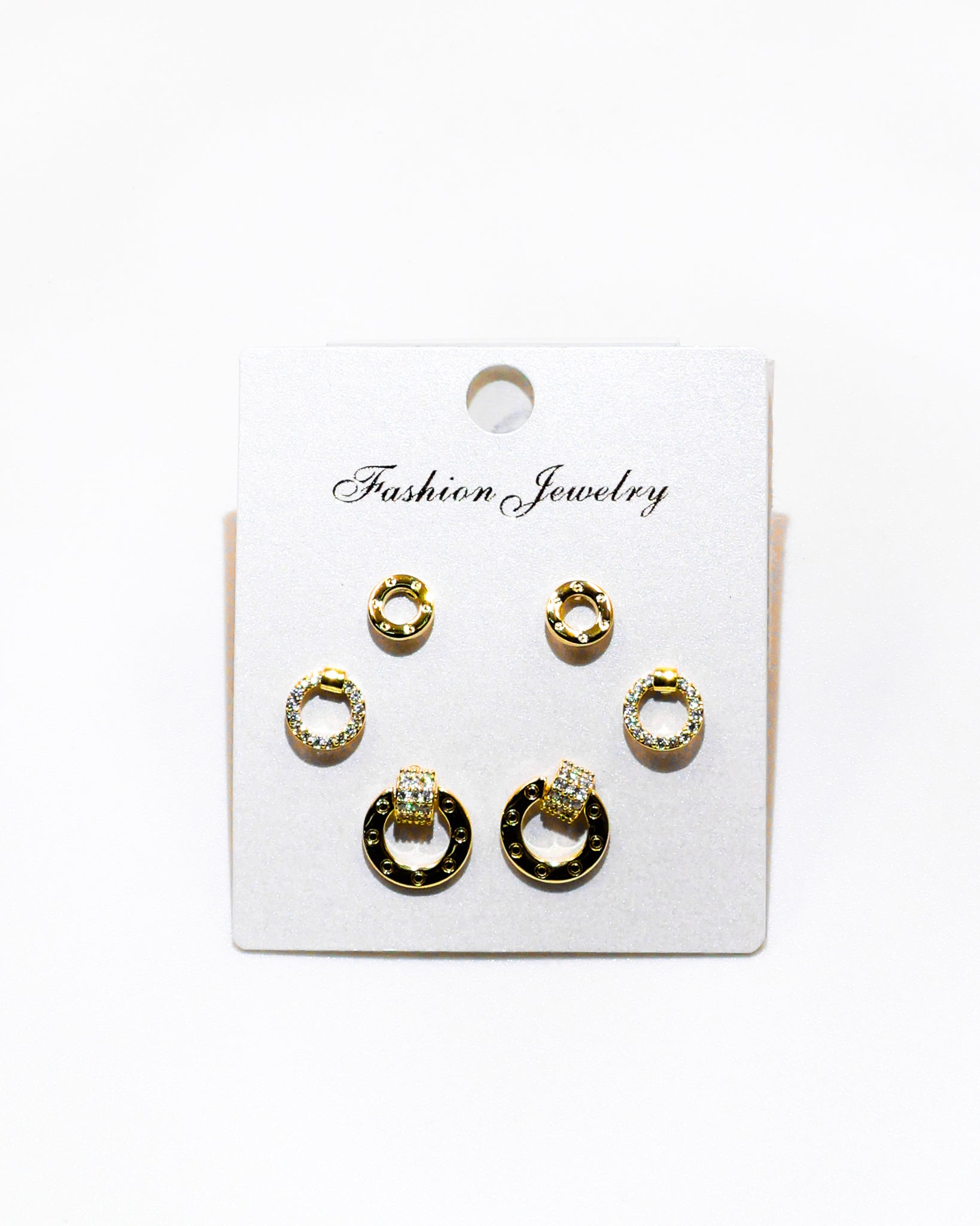 Set Aretes X3 - M14 Oro Laminado