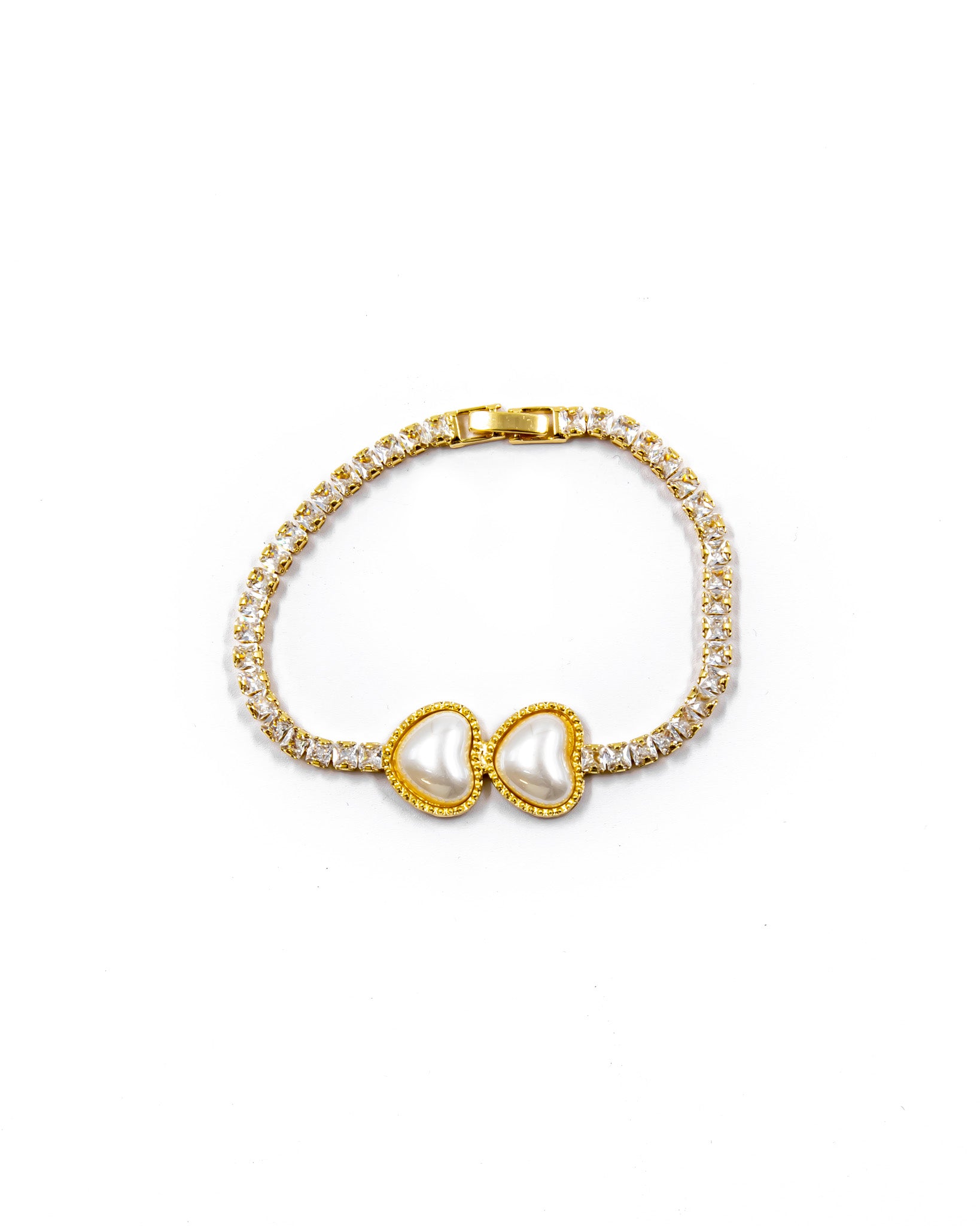 Pulsera dorada de piedras con piedra - M5 Oro Laminado