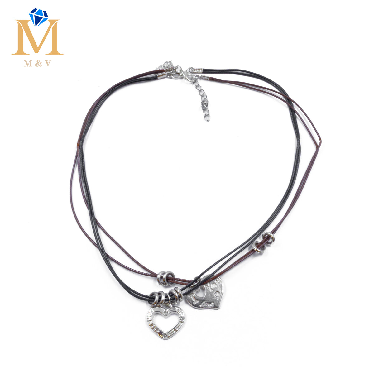 Collares en Pareja de piedras M19 Acero Inoxidable
