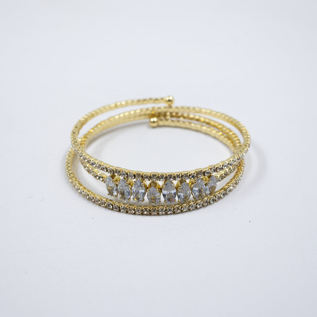 Pulseras Doradas con Piedras M5 Oro Laminado