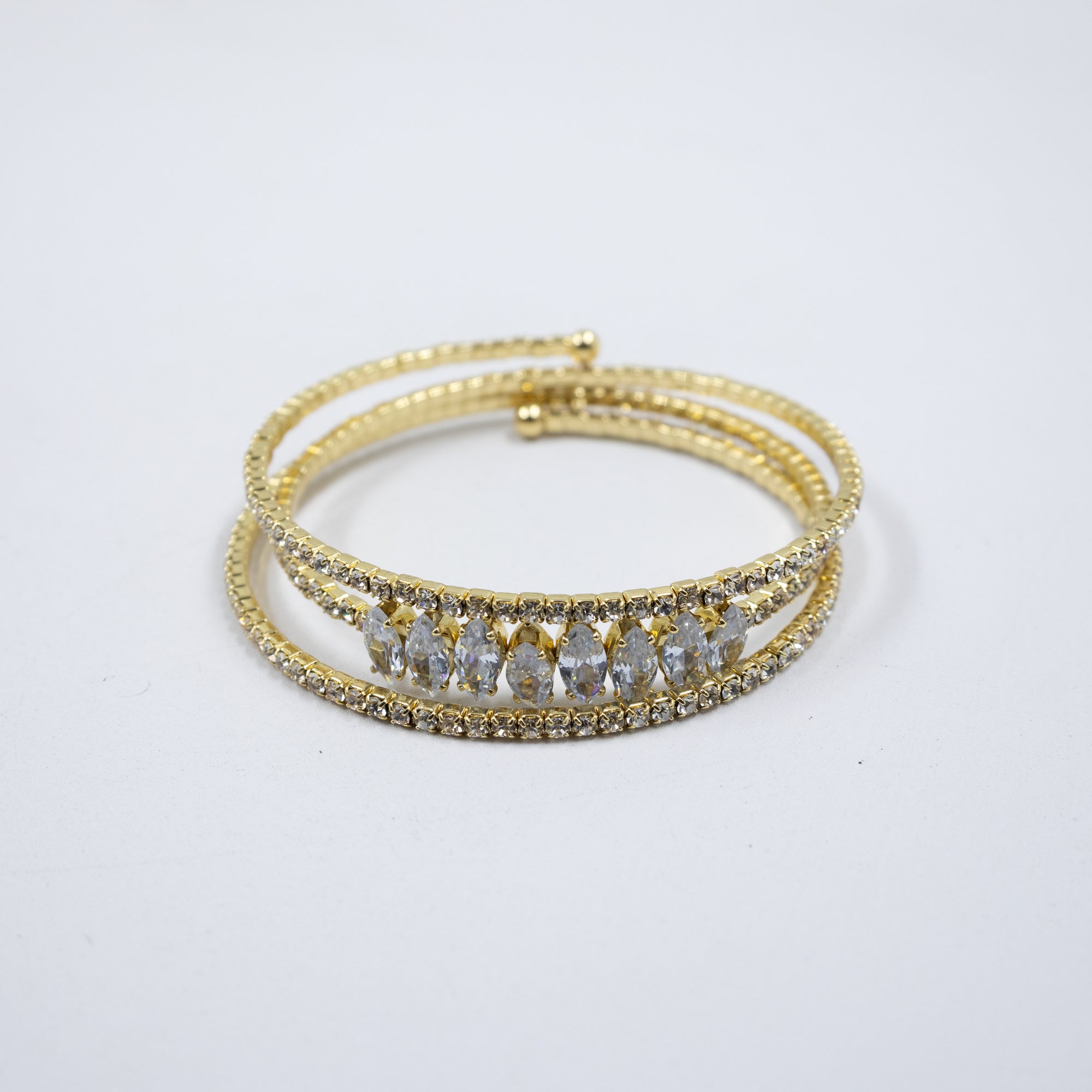 Pulseras Doradas con Piedras M5 Oro Laminado
