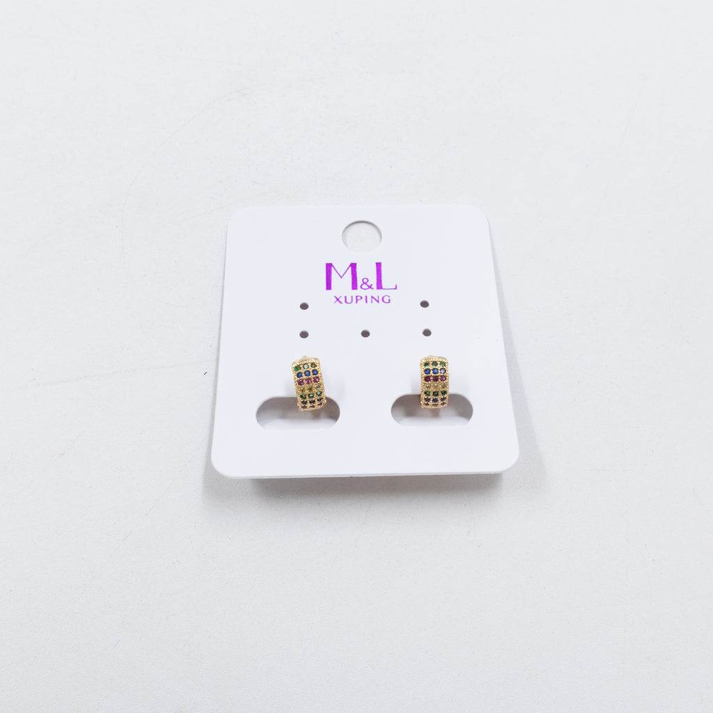 Aretes Dorados Xuping de Aro M5 Oro Laminado