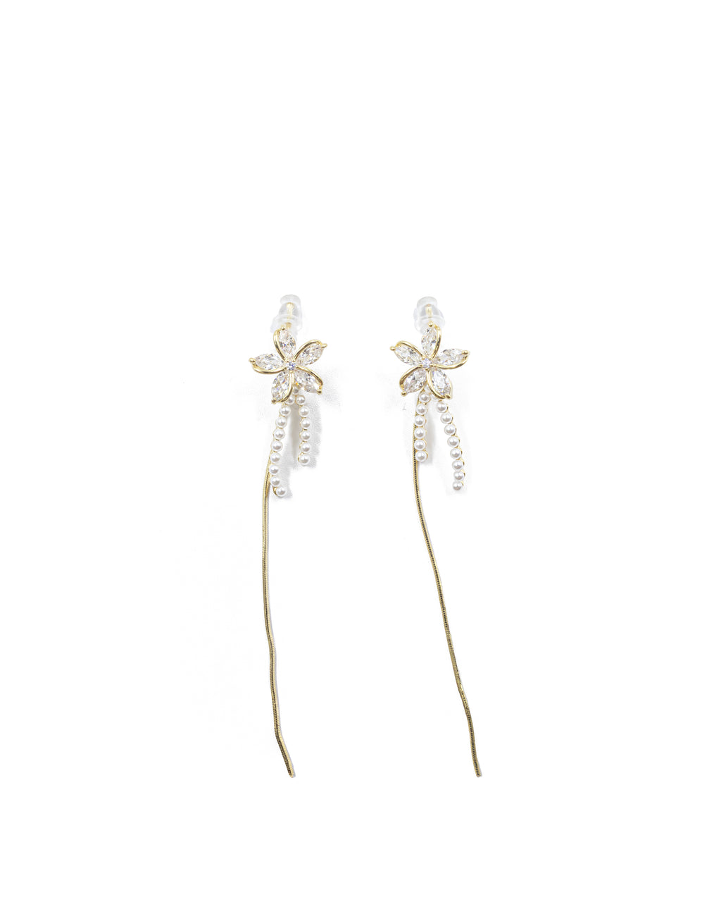 Aretes Largos Ansheli Dorados M9 Oro Laminado