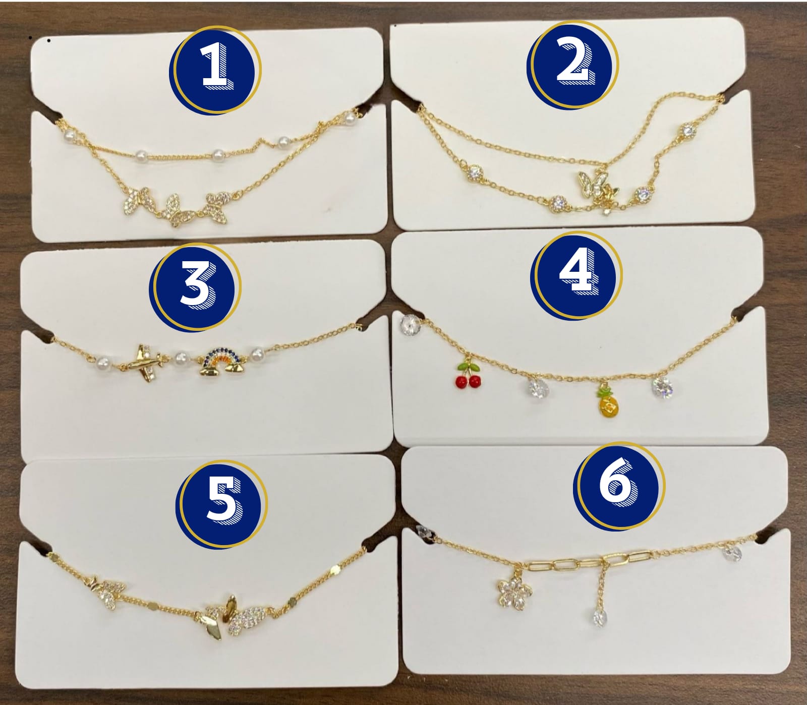 Pulsera Dorada Ansheli M5 Oro Laminado