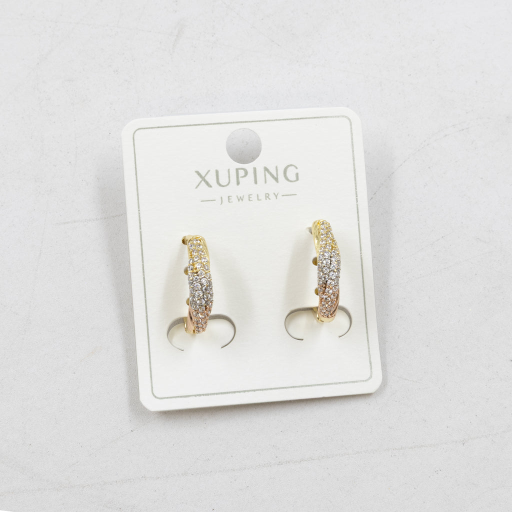Aretes Oro Florentino Xuping M3 Oro Laminado