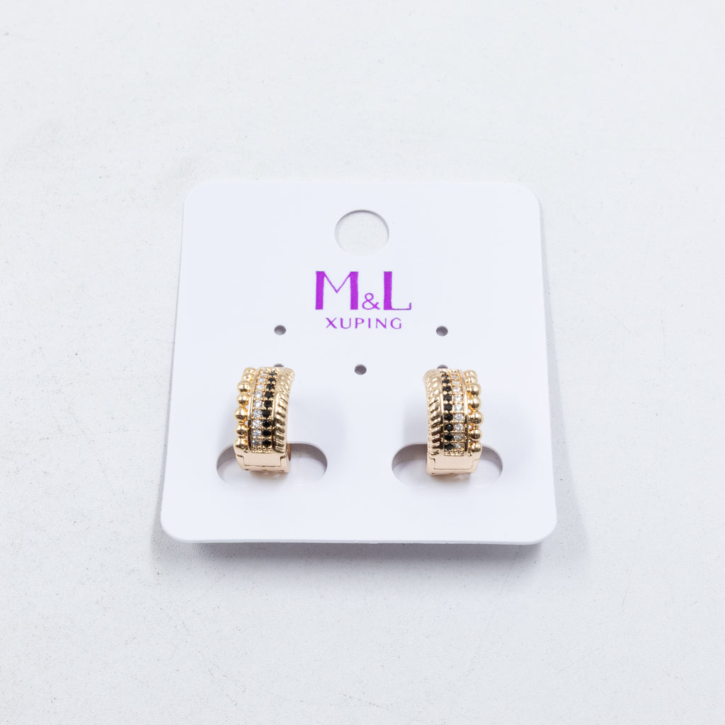 Aretes Xuping Dorados M7 Oro Laminado