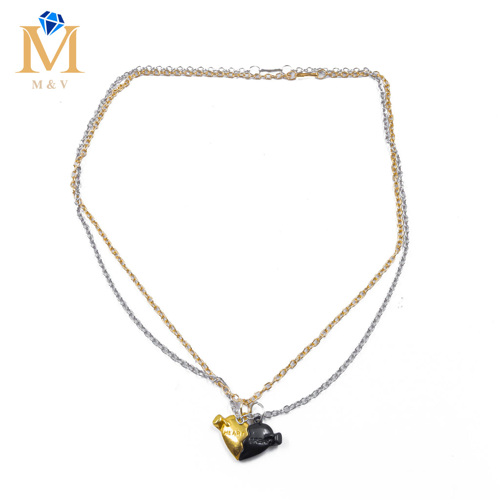 Collares en Pareja de corazón M3 Acero Inoxidable