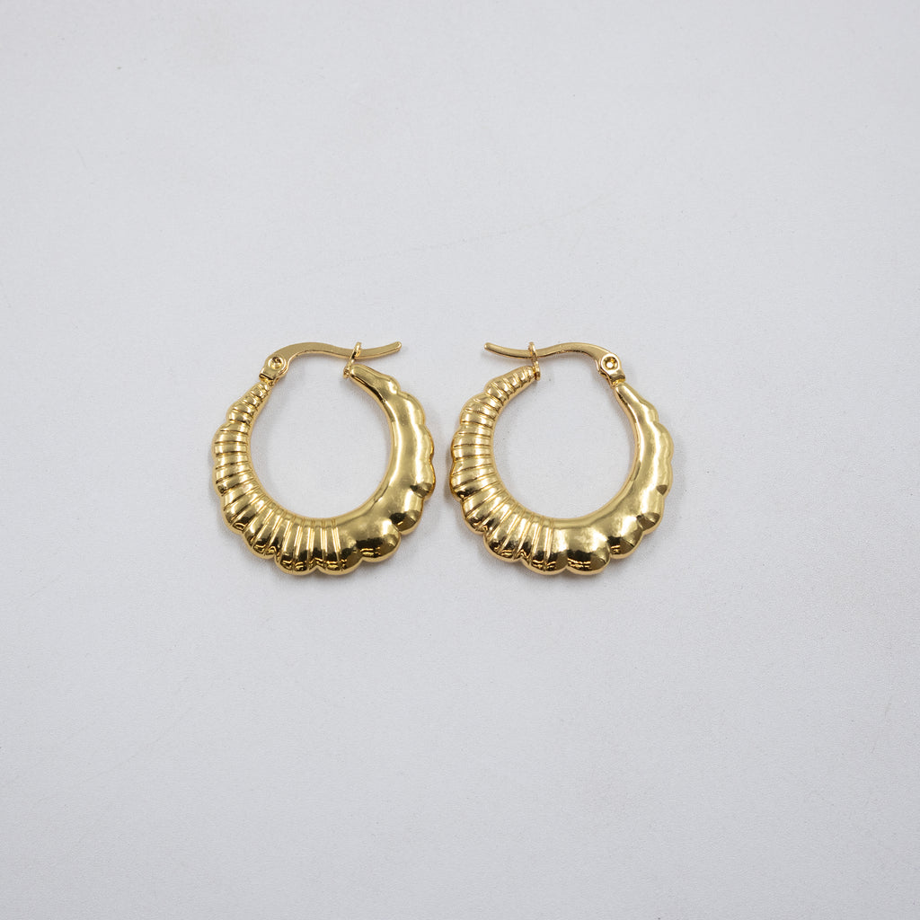 Aretes Dorados Chicos M2 Oro Laminado