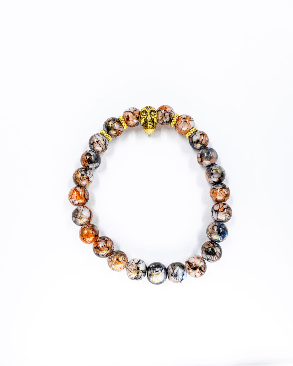 Pulsera de cuentas con Dije M2 Acero Inoxidable