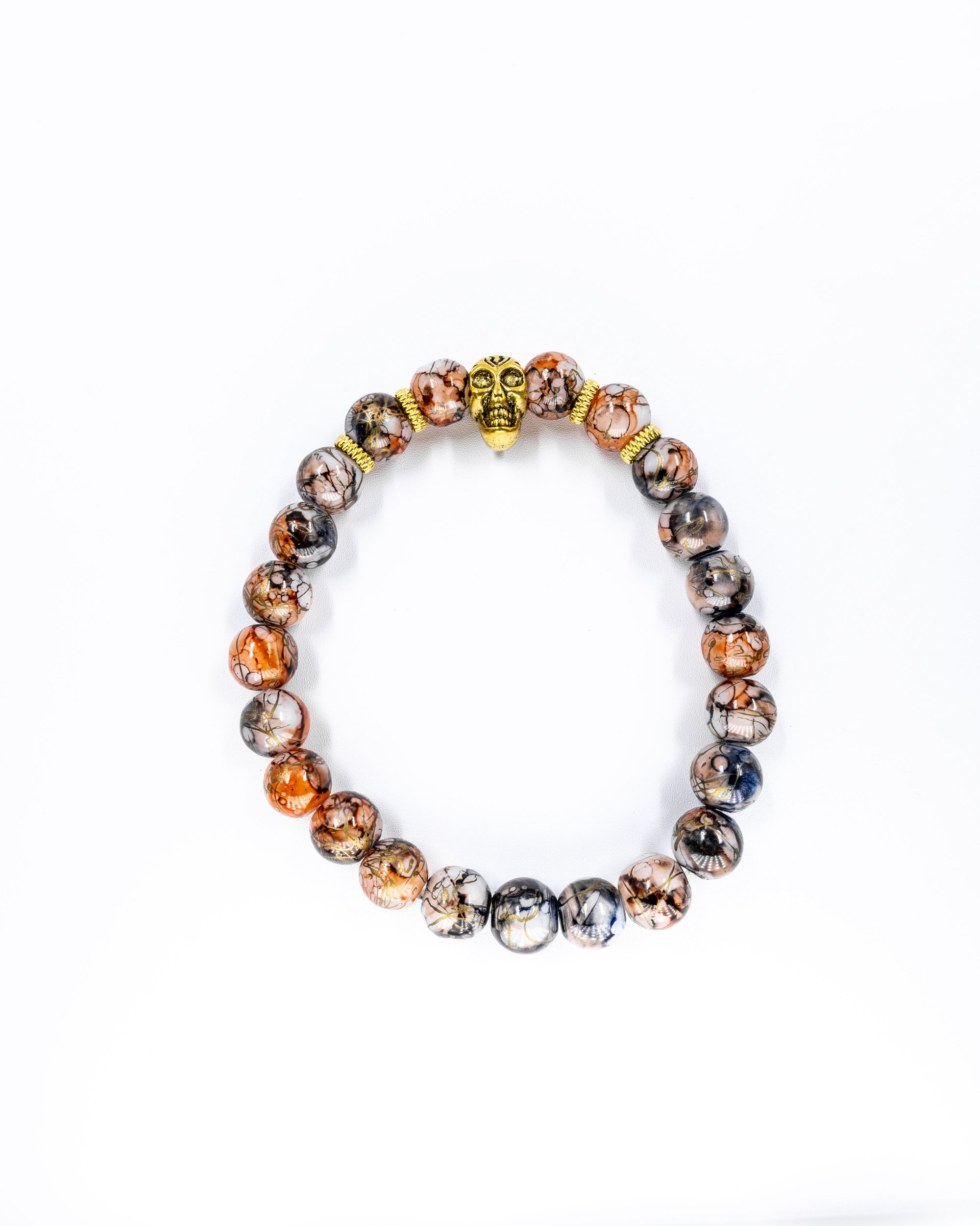 Pulsera de cuentas con Dije M2 Acero Inoxidable