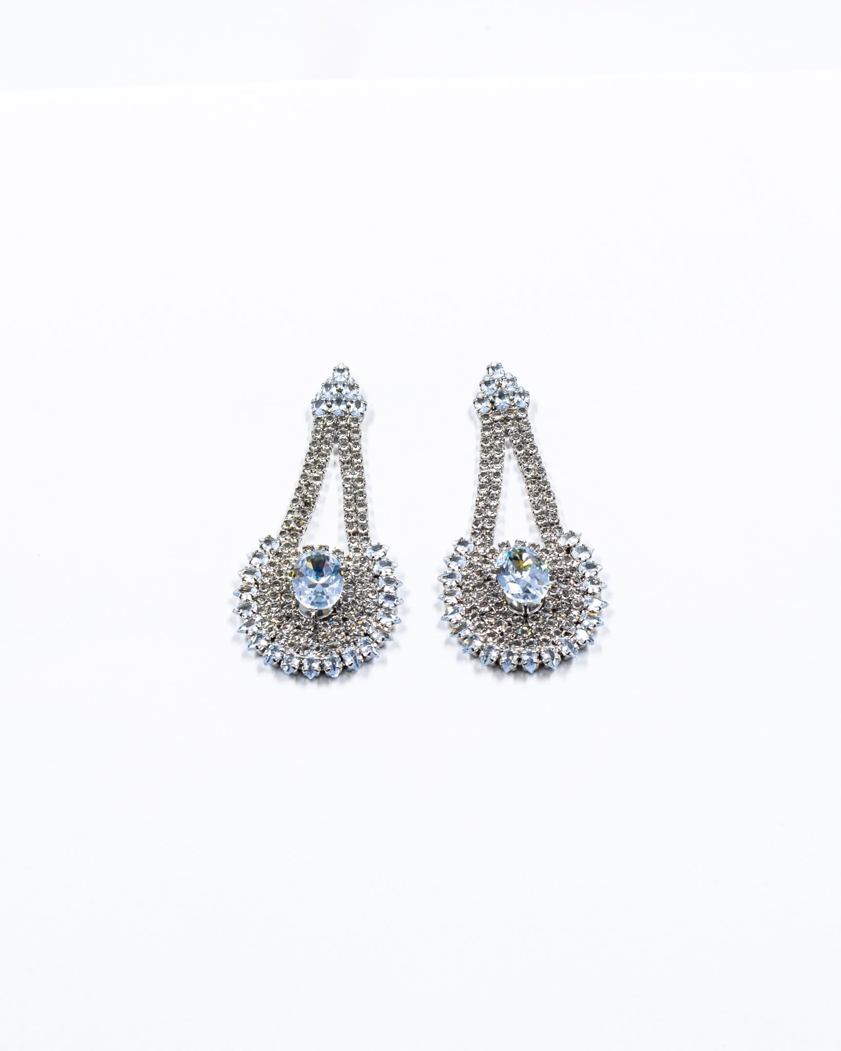 Aretes Largos de piedras - M4 Oro Laminado