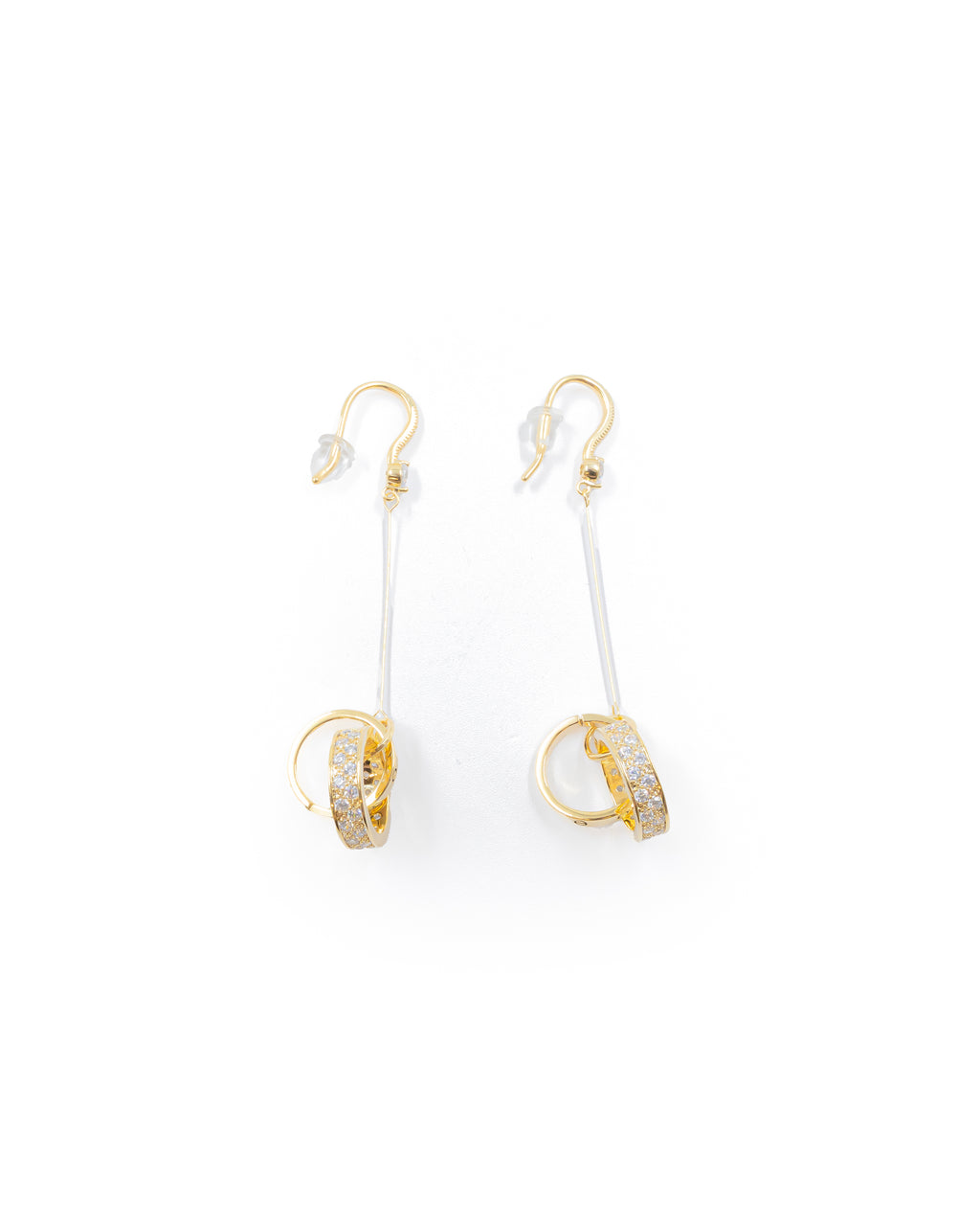 Aretes Largos Ansheli Dorados M11 Oro Laminado