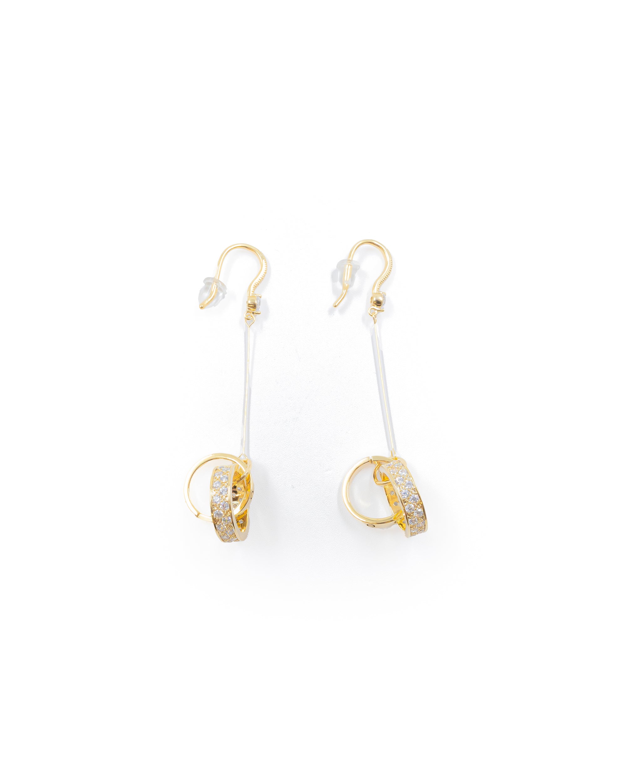 Aretes Largos Ansheli Dorados M11 Oro Laminado