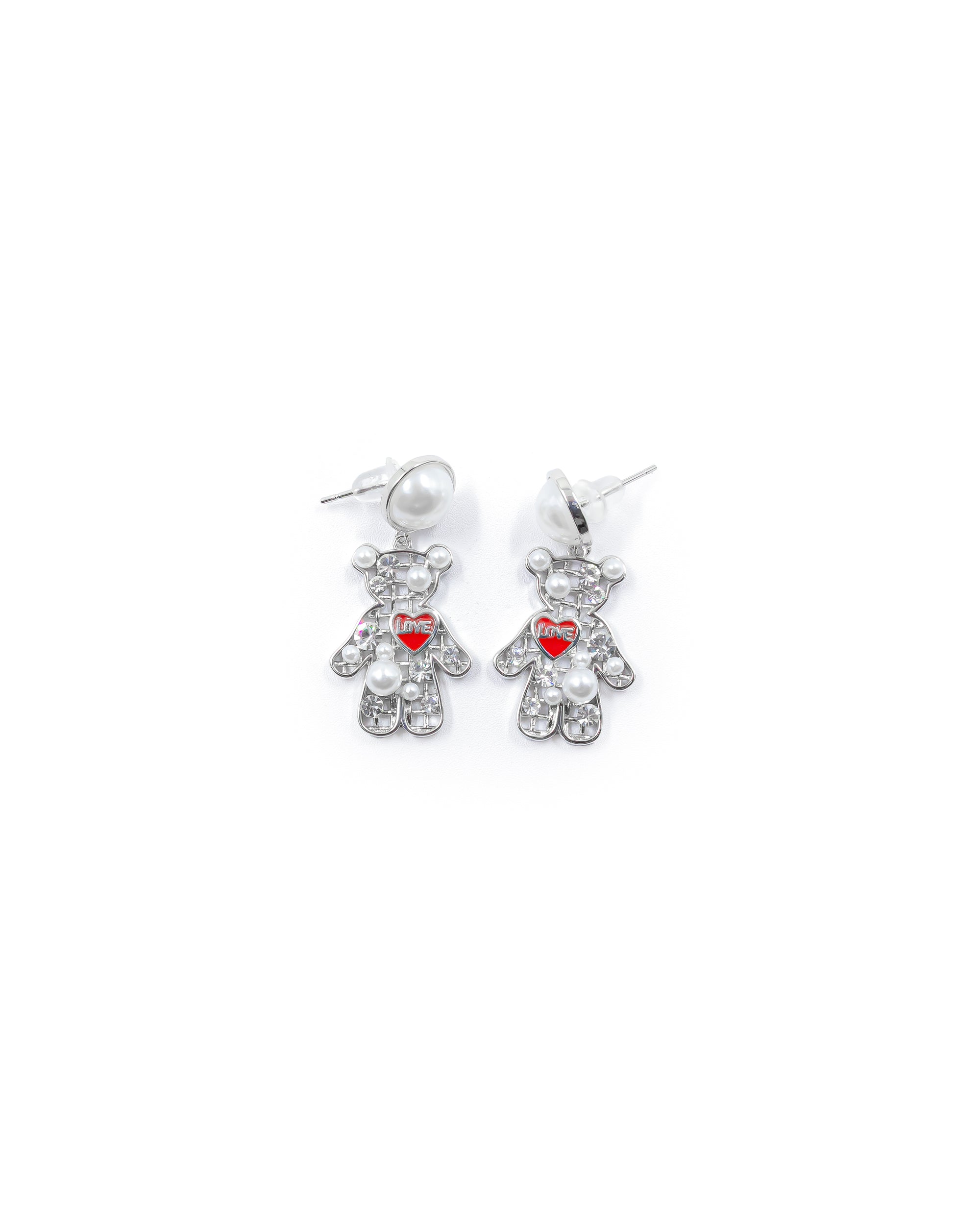 Aretes Largos Ansheli Plateados M18 Oro Laminado