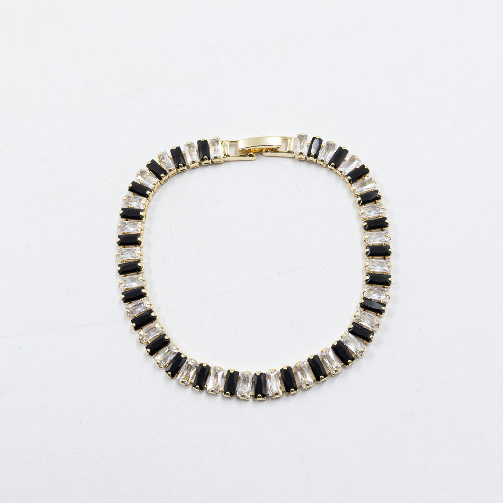 Cadenas de Pulseras Doradas con Piedras M5 Oro Laminado