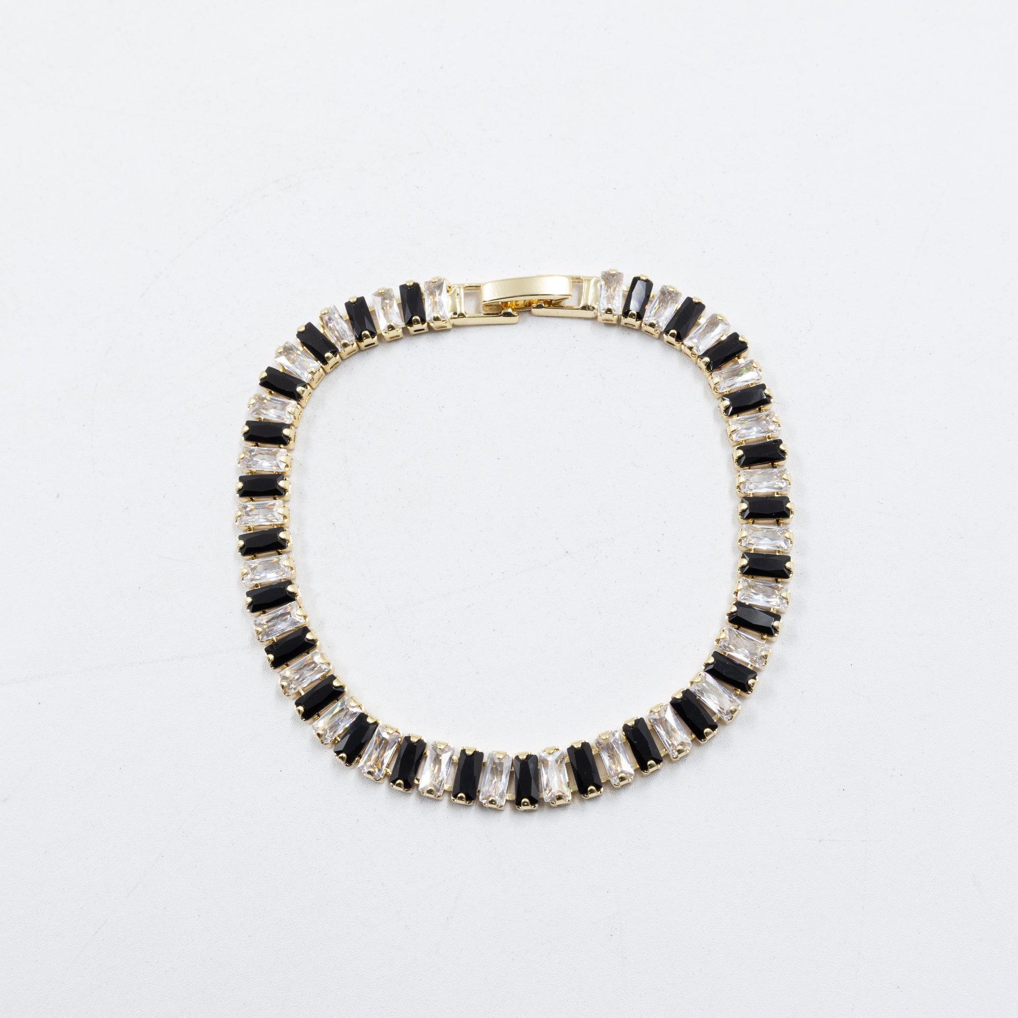 Cadenas de Pulseras Doradas con Piedras M5 Oro Laminado
