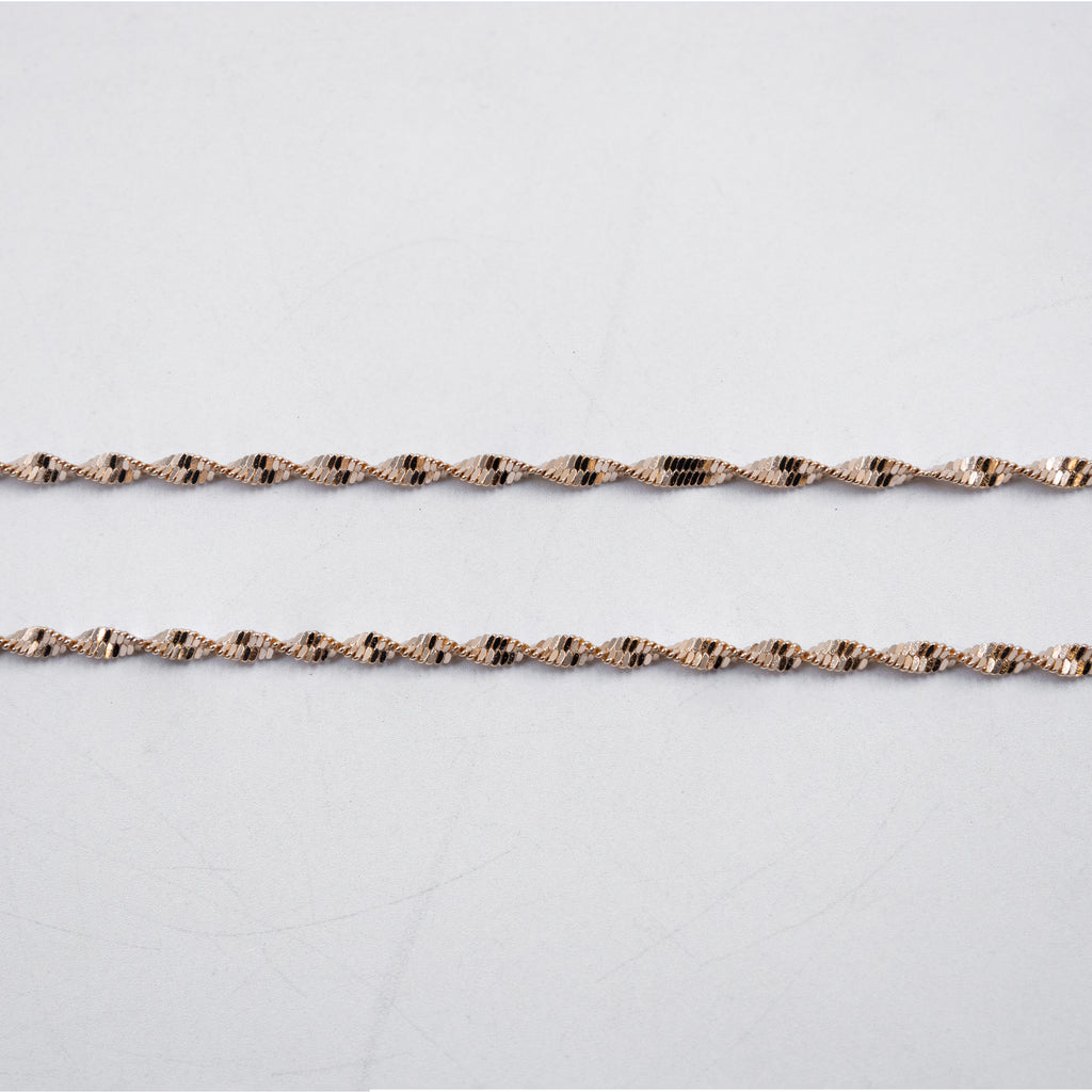 Cadenas Xuping Oro Rosado M3 Oro Laminado