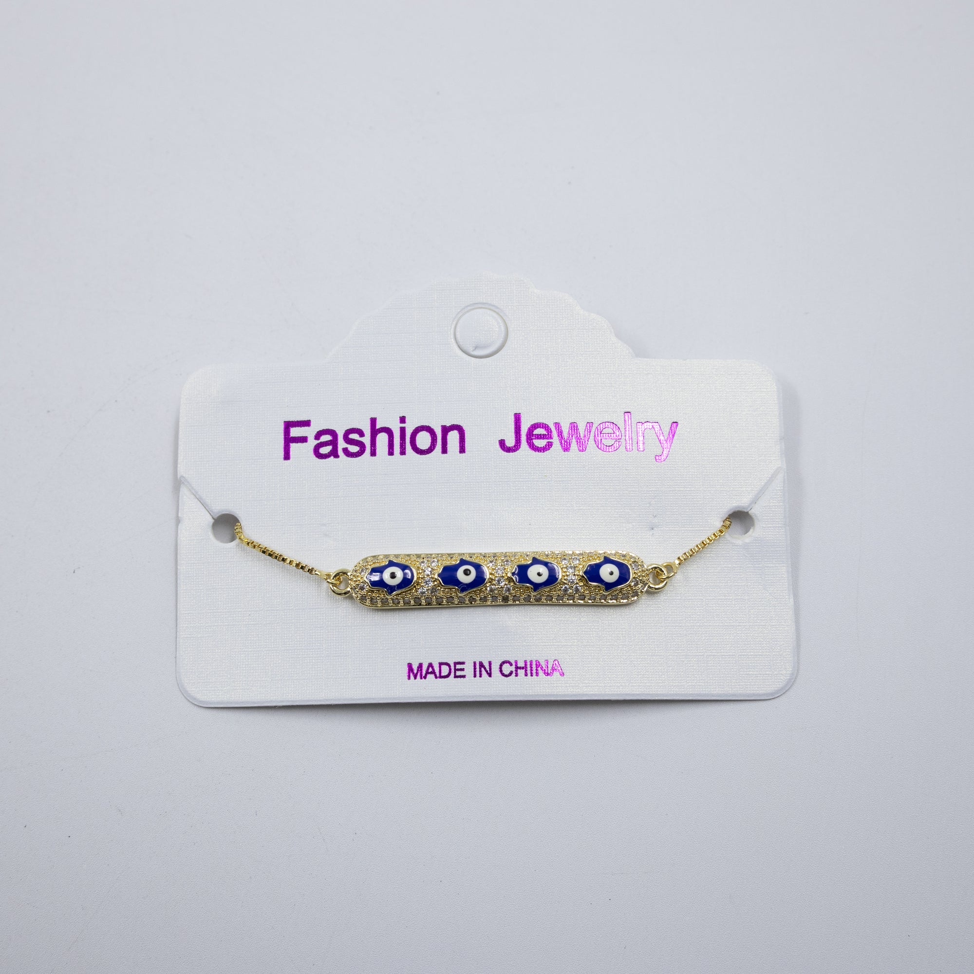 Pulsera Dorada de Ojo Turco M5 Oro Laminado