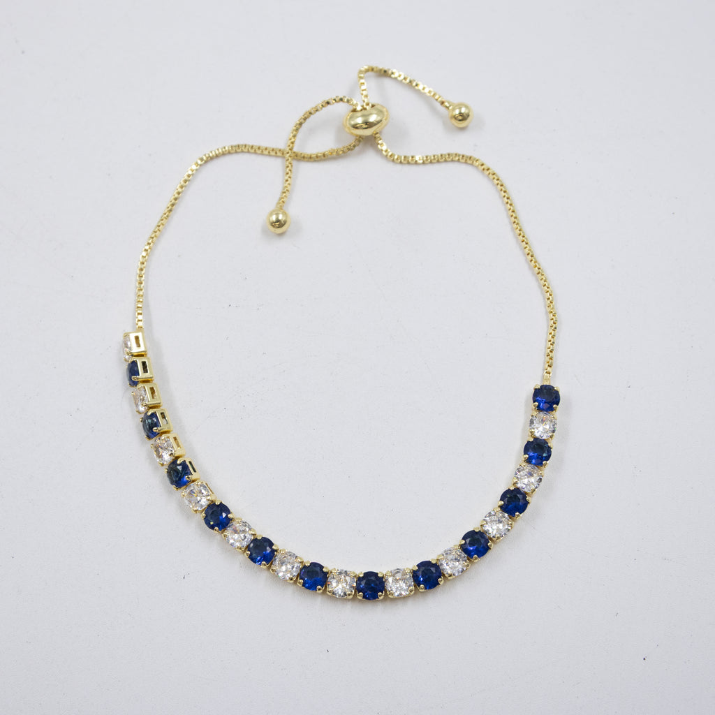 Pulseras Doradas con Piedras M8 Oro Laminado
