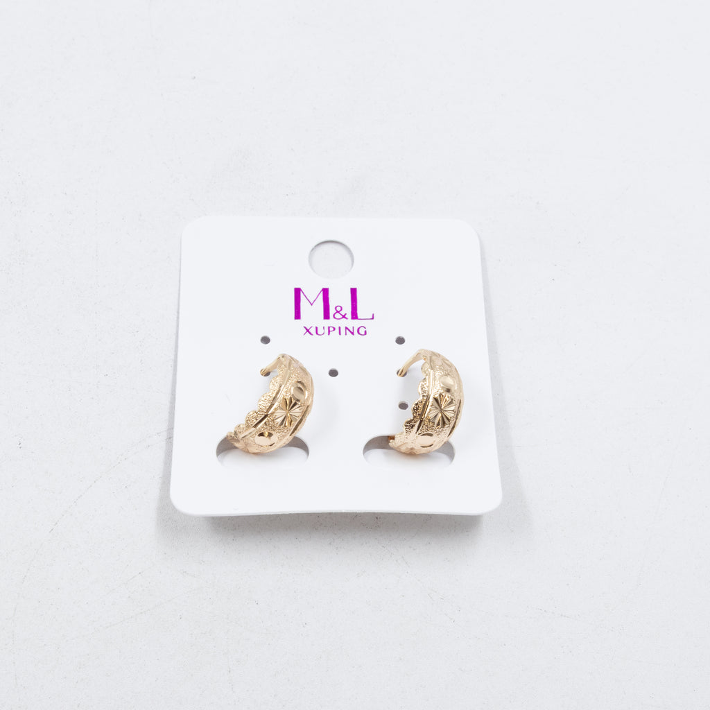 Aretes Xuping Dorados M3 Oro Laminado