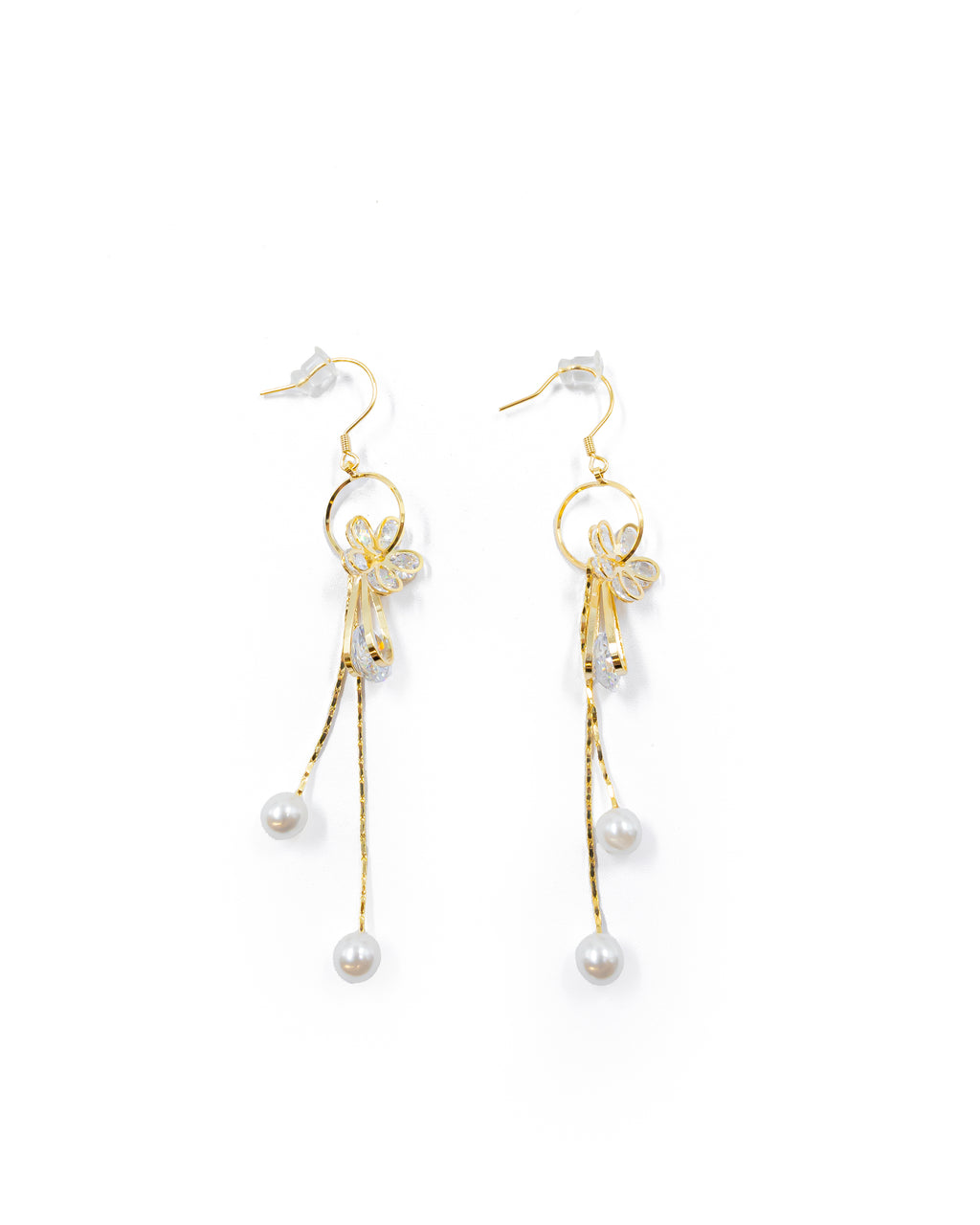 Aretes Largos Ansheli Dorados M6 Oro Laminado