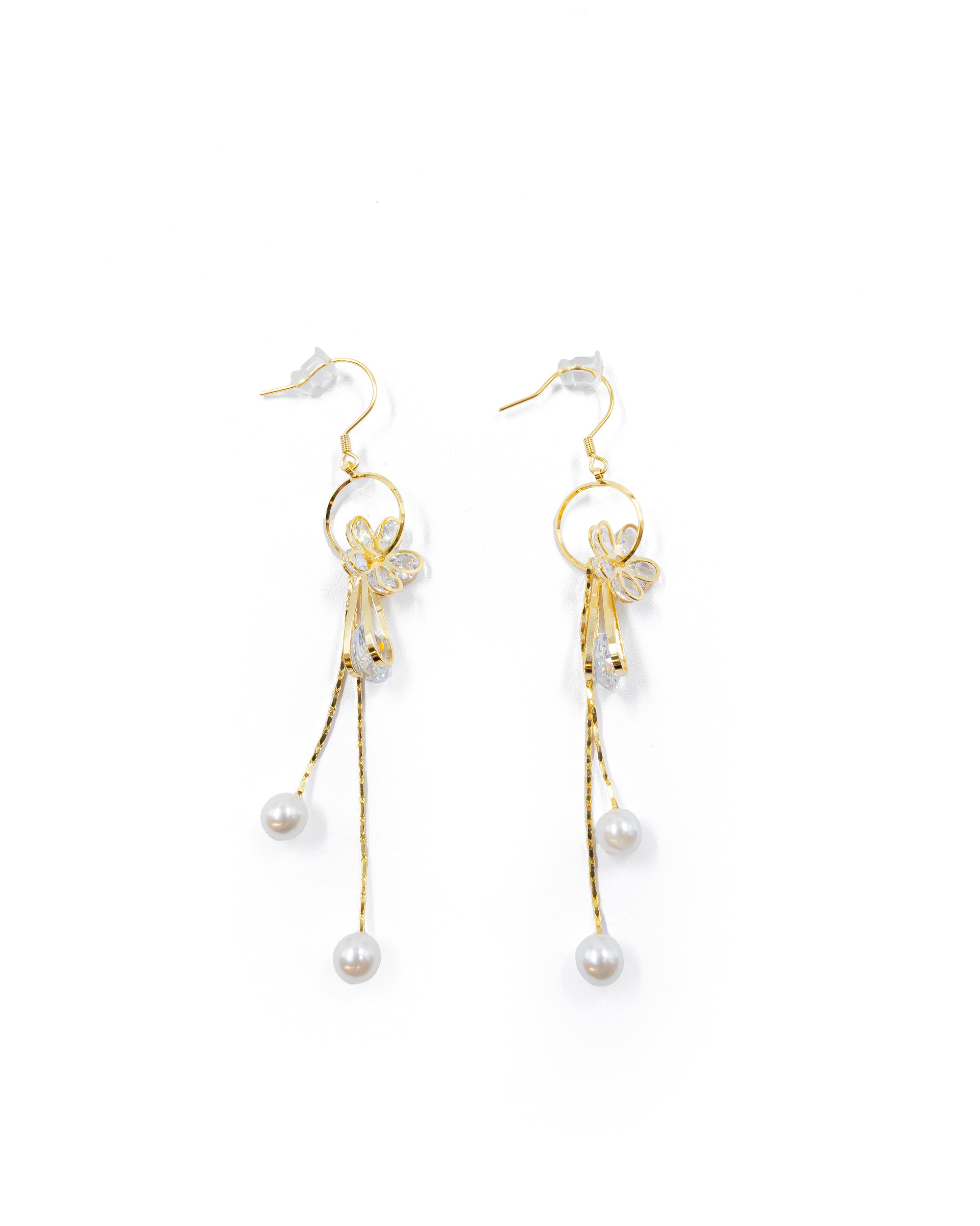 Aretes Largos Ansheli Dorados M6 Oro Laminado