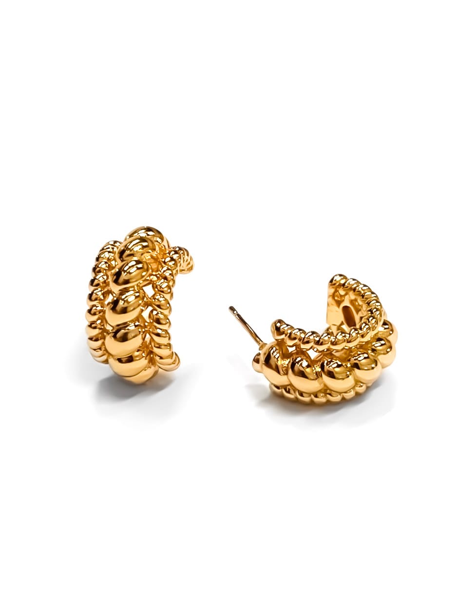 ARETES HUGGIES M9 - ORO LAMINADO