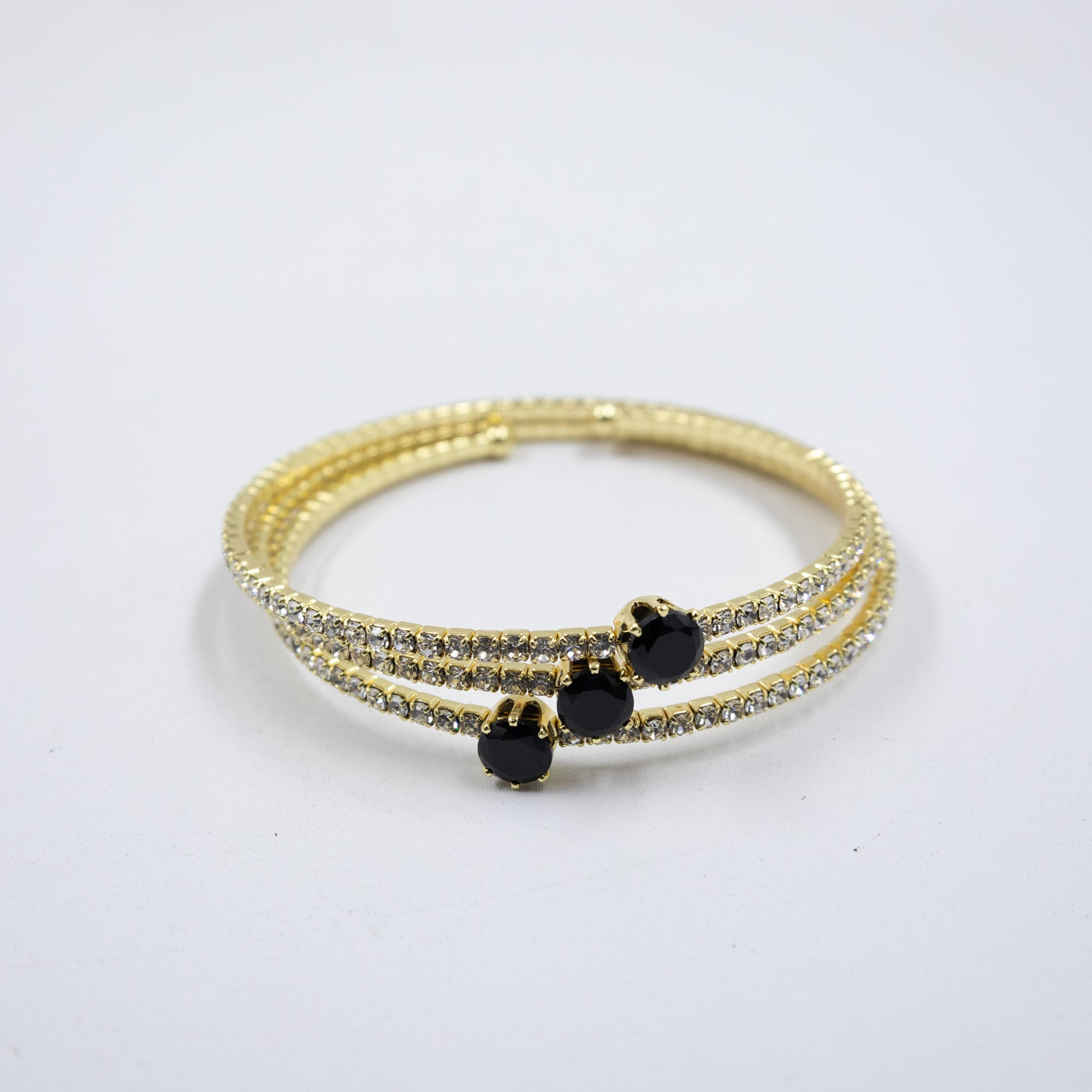 Pulseras Doradas con Piedras M7 Oro Laminado