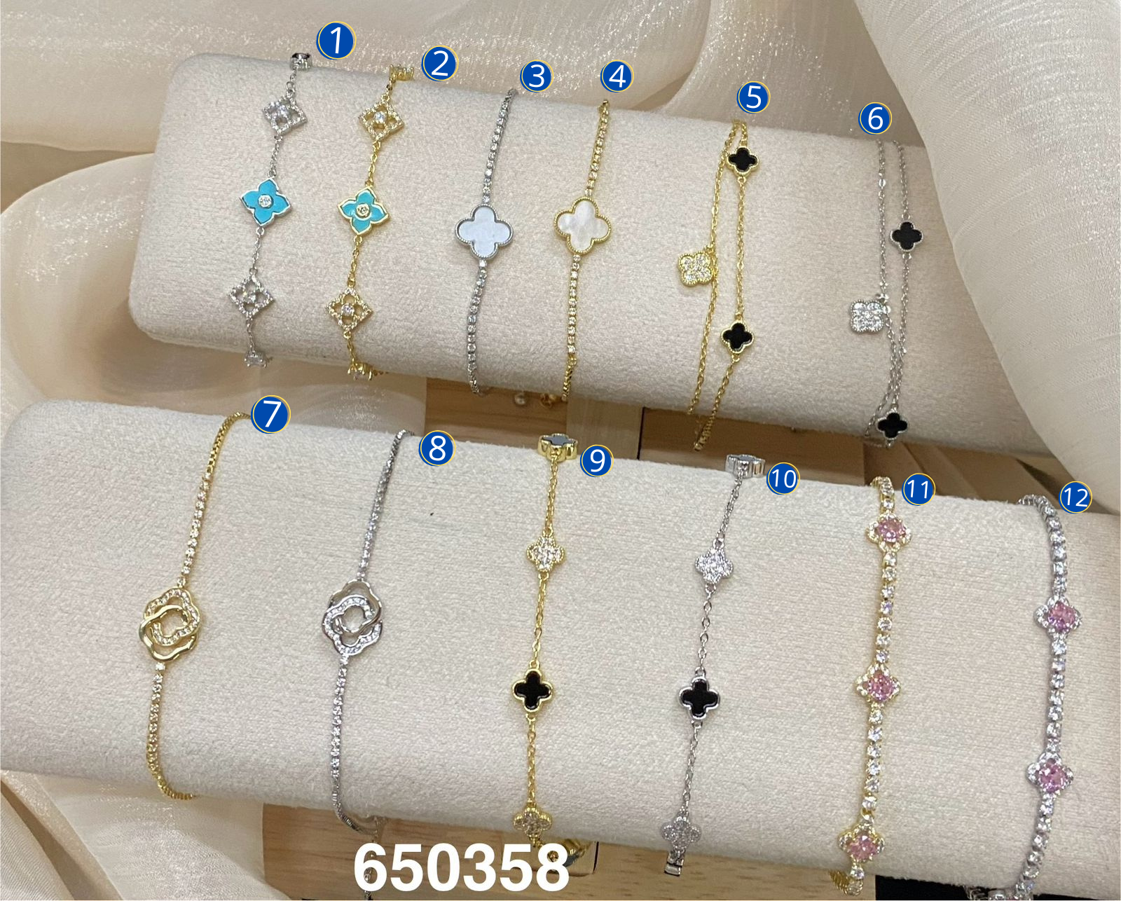 Pulseras Doradas y Plateadas M2 Oro Laminado 03/03/26