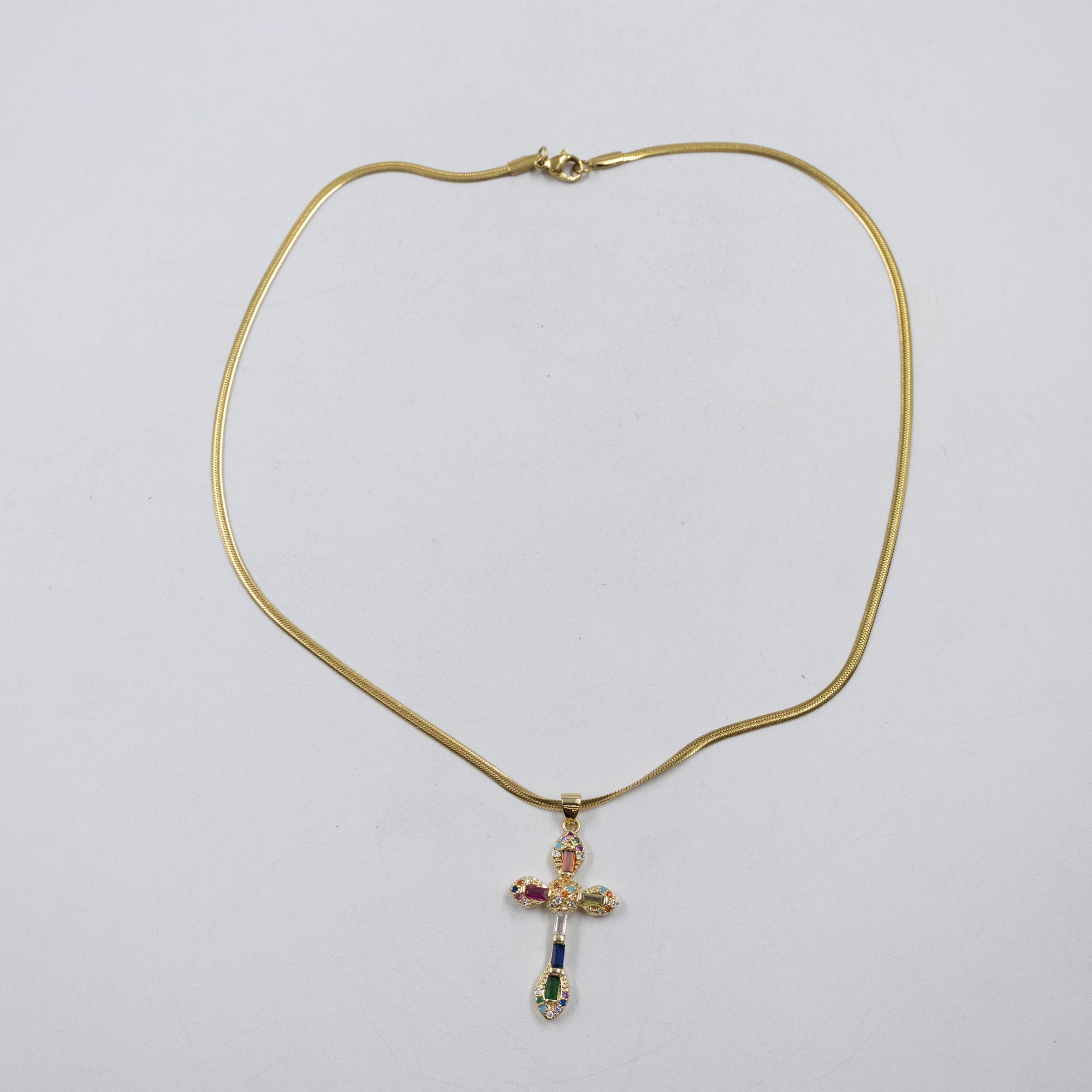 Collar Dorado Religioso M1 Oro Laminado