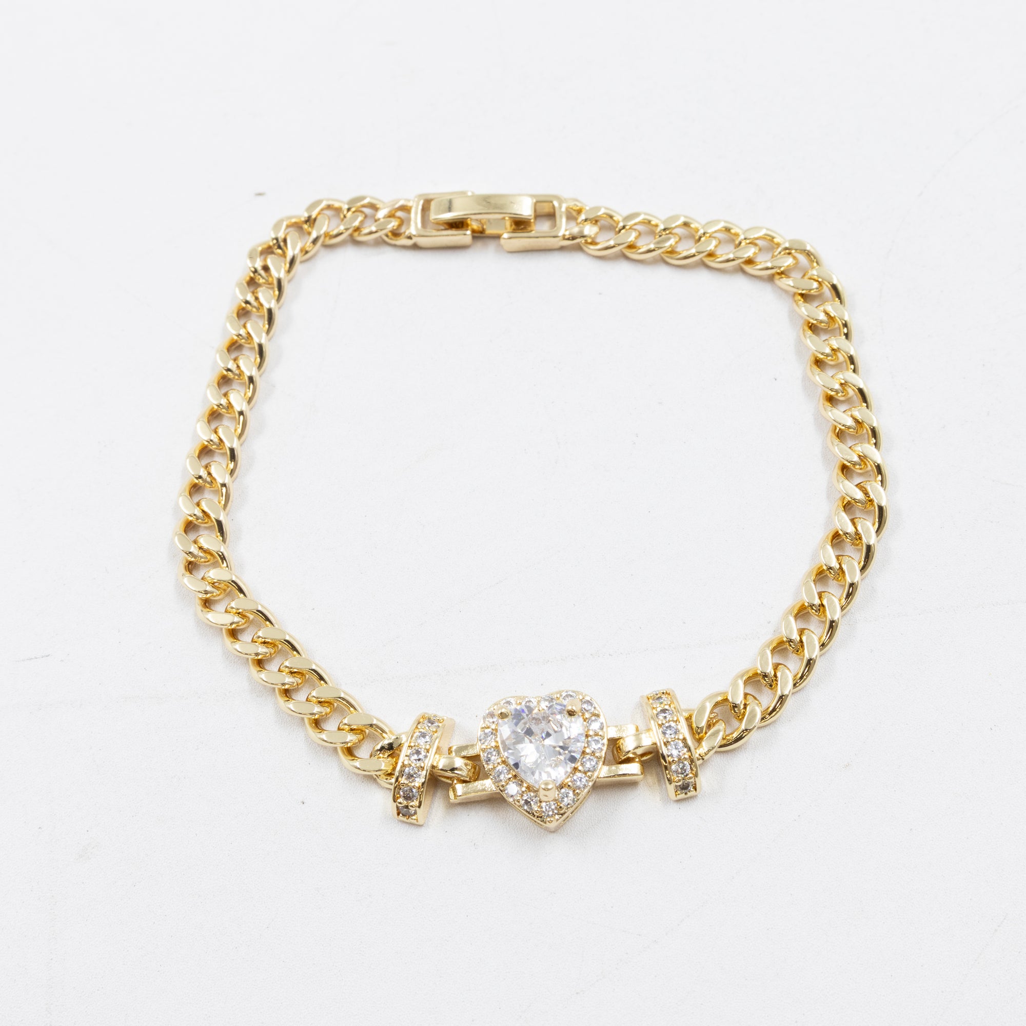 Pulseras Doradas con Piedras M10 Oro Laminado