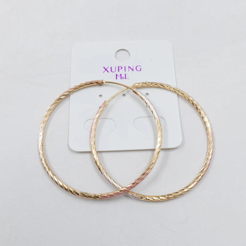 Aretes Dorados Xuping de Aro M13 Oro Laminado